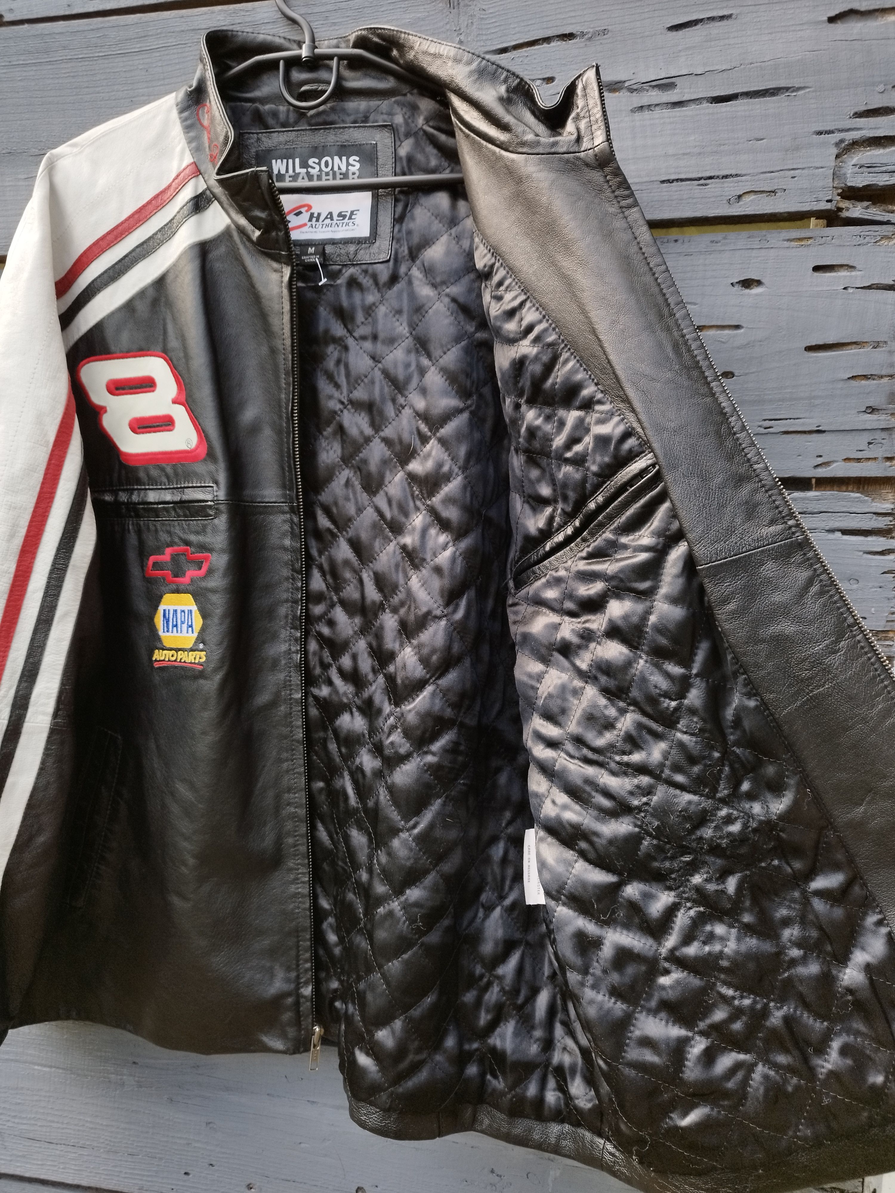 Wilsons Leather Vintage Wilsons Leather x Chase Authentic NASCAR Jacket Size US M / EU 48-50 / 2 - 15 Thumbnail