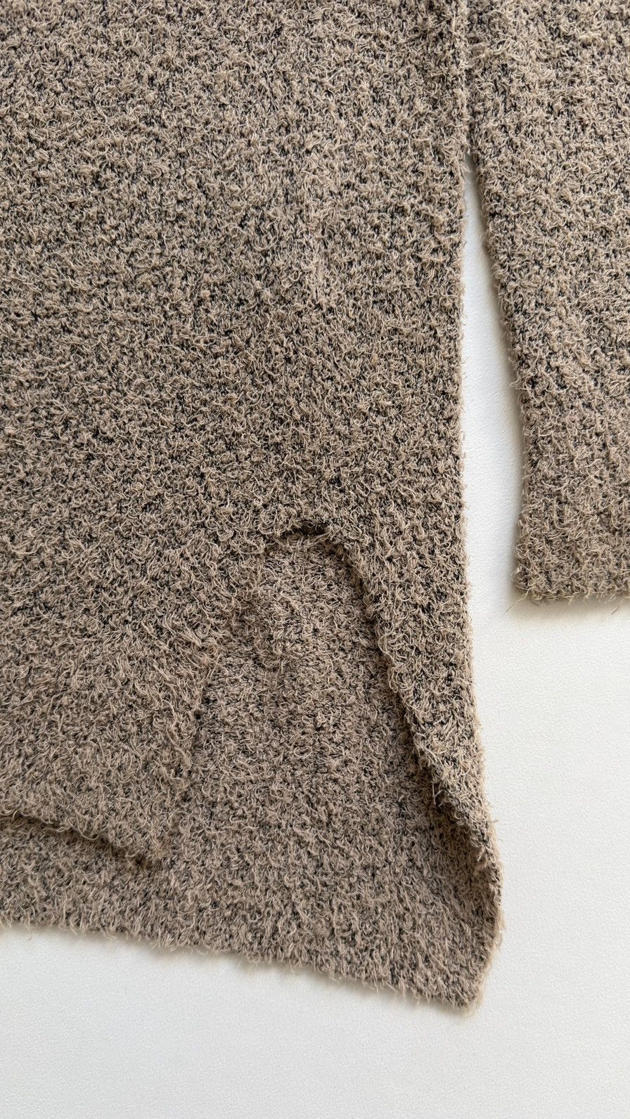 Maison Margiela S/S 15 Longline Beige/Black ‘Boucle’ Sweater Size US M / EU 48-50 / 2 - 9 Thumbnail