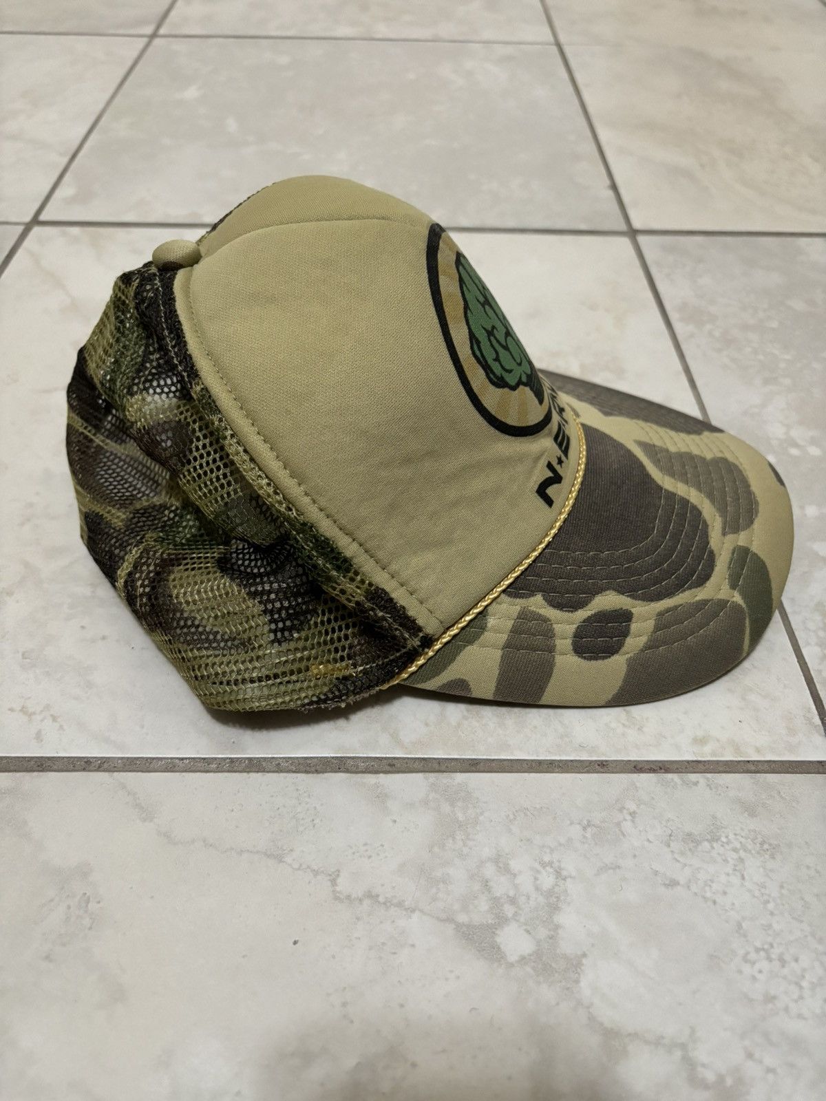 Pharrell Rare authentic vintage 2001 NERD Pharrell camo trucker hat Size ONE SIZE - 5 Thumbnail