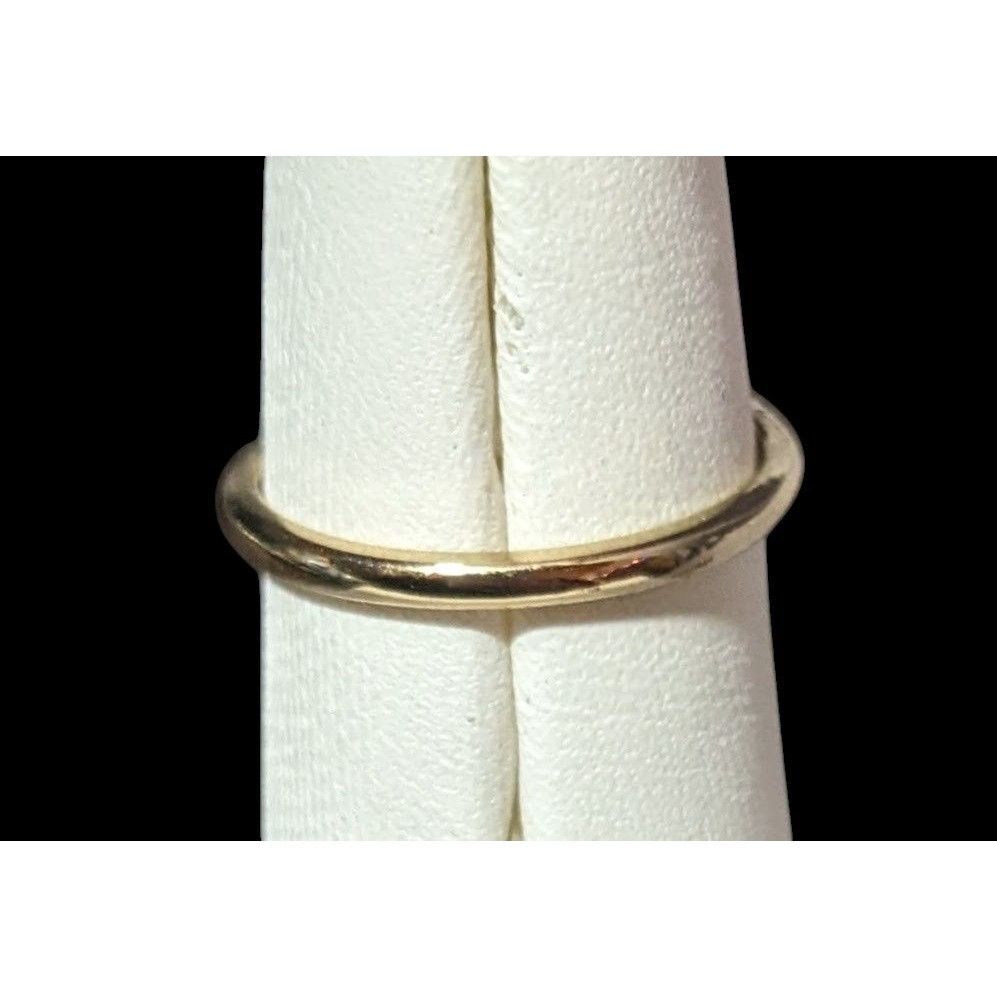 Other Minimalist Gold Tone Clear Single Gemmed Ring Size 6 3/4 Size ONE SIZE - 8 Thumbnail