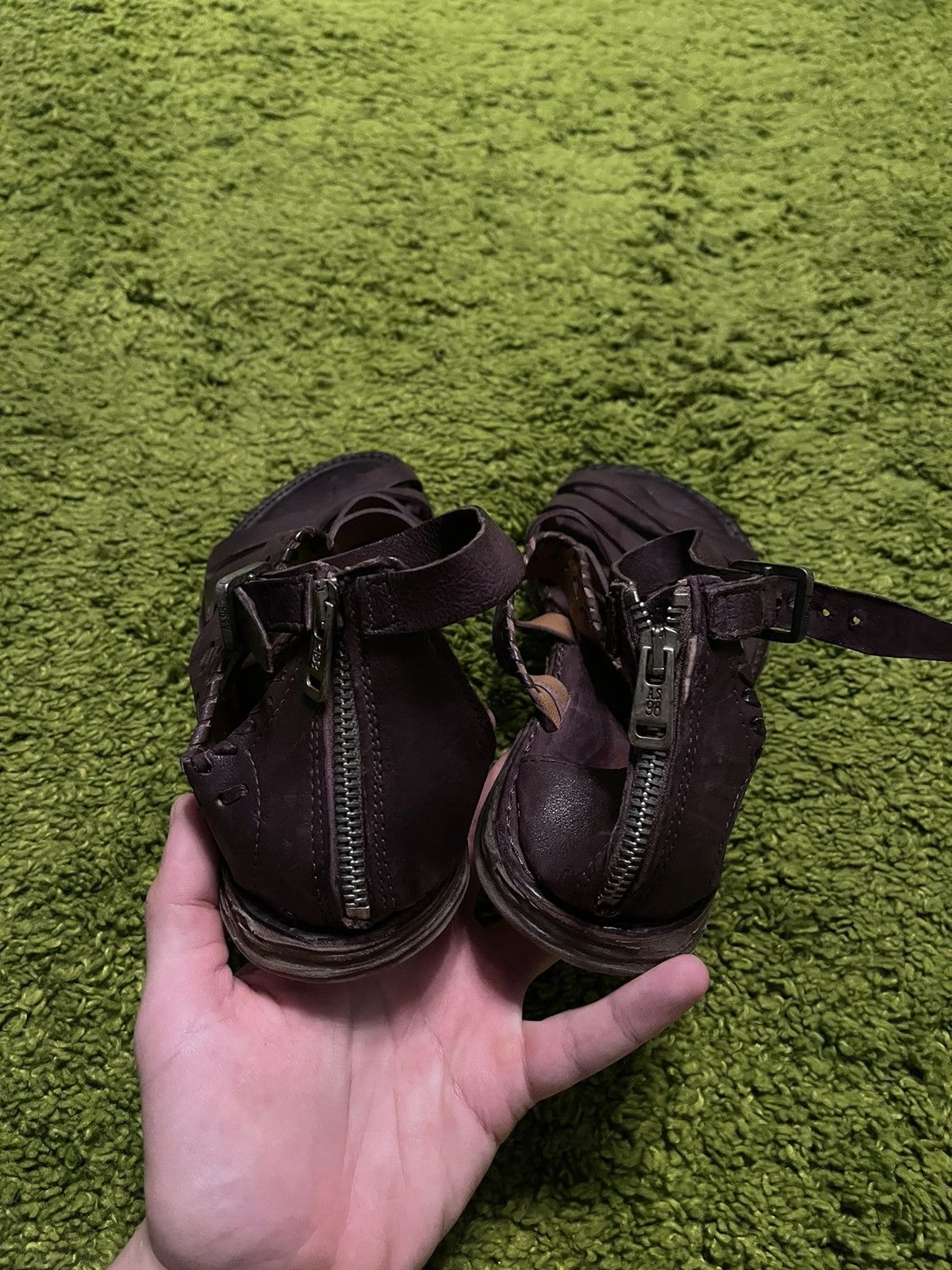 A.S.98 × Designer Airsteps A.S.98 avant garde real leather sandals shoes Size US 9 / IT 39 - 5 Thumbnail
