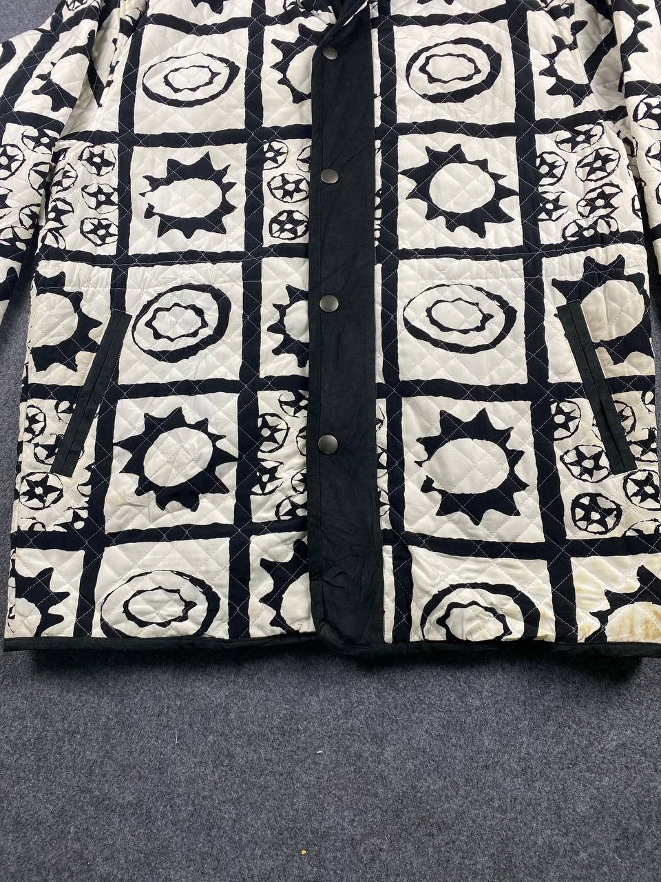 Japanese Brand superior japanese brand all over print quilted jacket Size US L / EU 52-54 / 3 - 3 Thumbnail