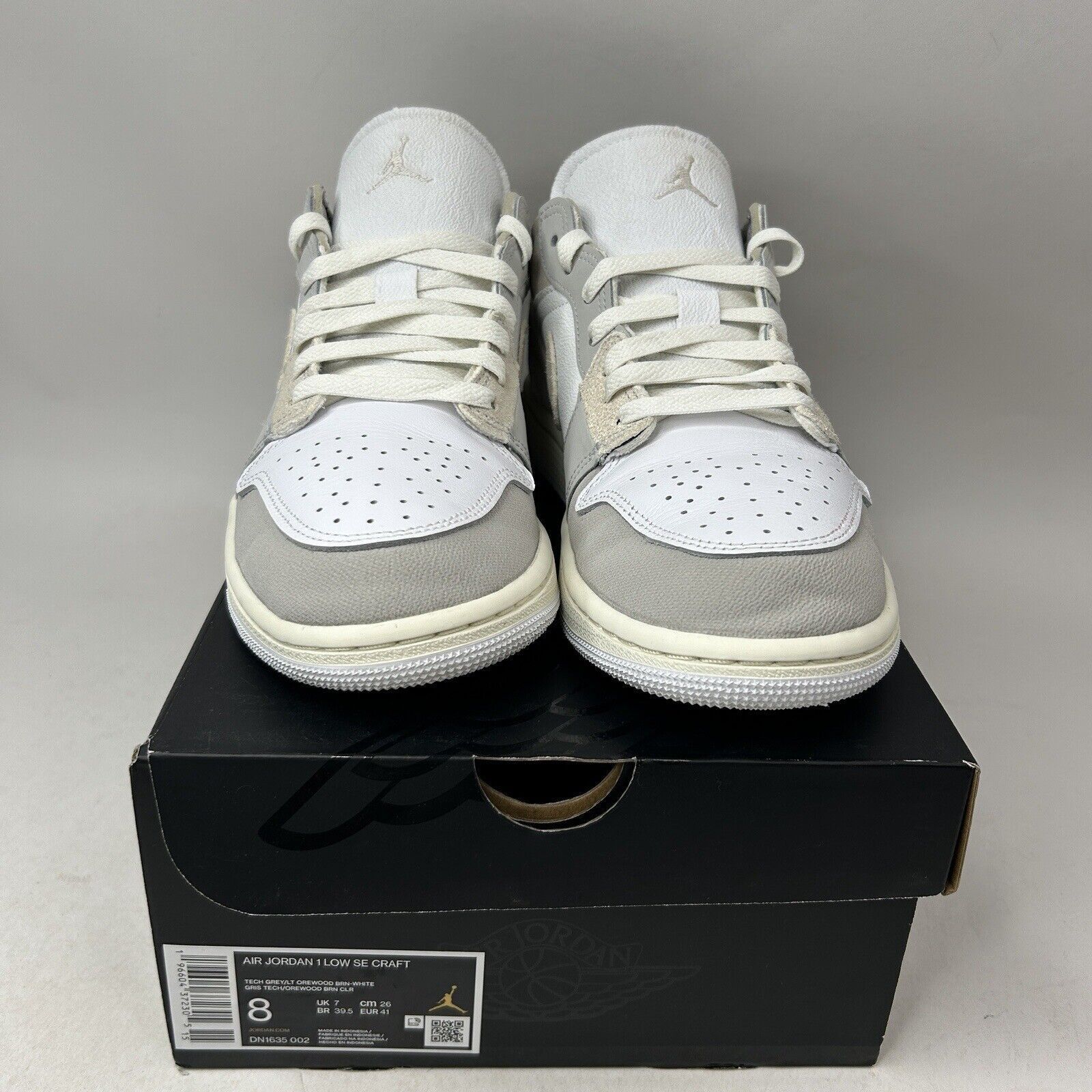 Nike Nike Air Jordan 1 Low SE Craft Inside Out “Tech Grey” 2024 Size US 8 / EU 41 - 2 Thumbnail