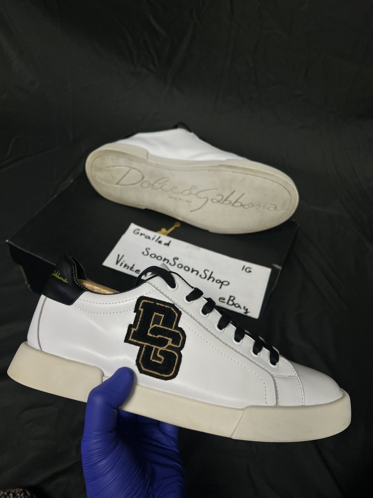 Dolce & Gabbana Dolce & Gabbana sneakers white low top old money Size US 9.5 / EU 42-43 - 2 Thumbnail