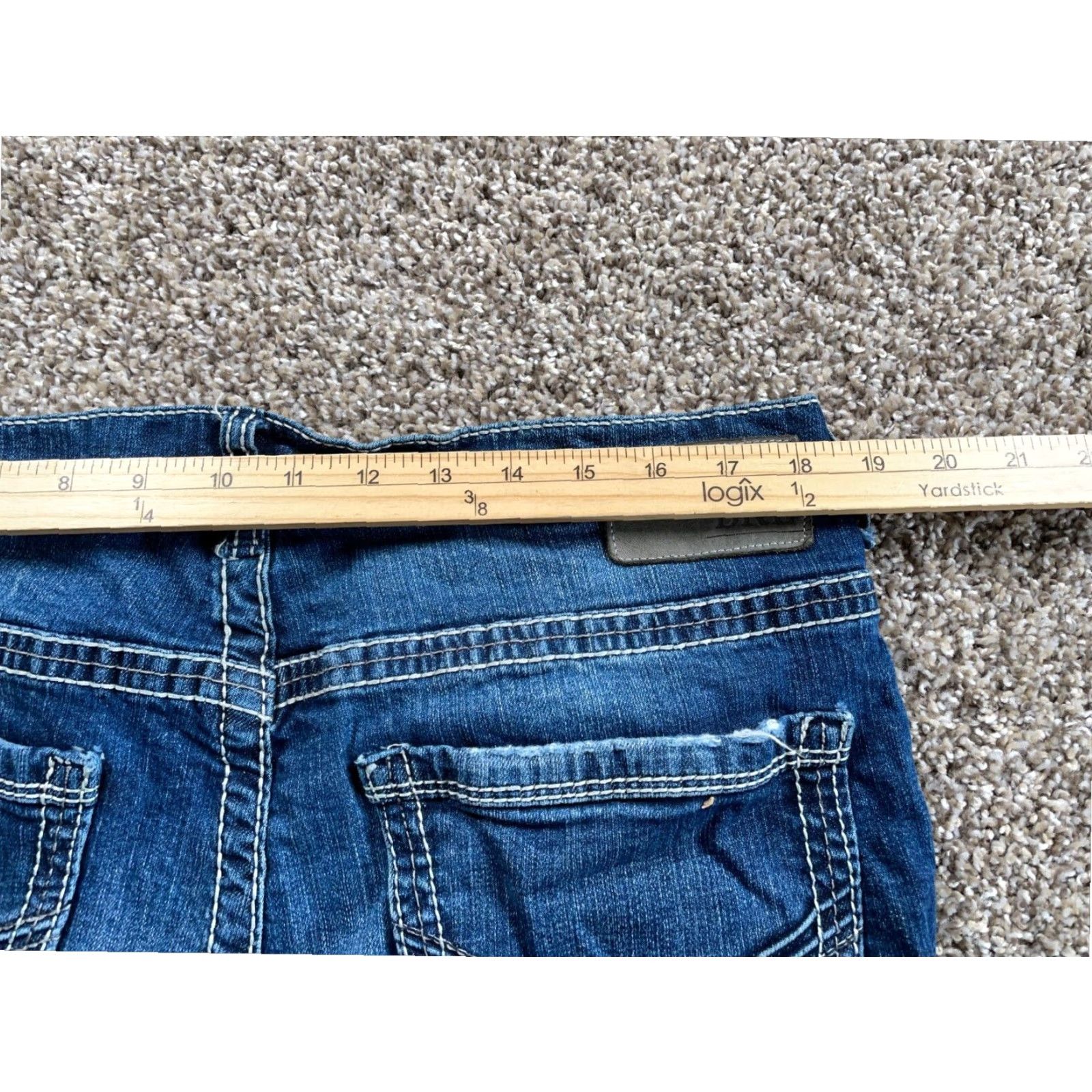 Vintage VINTAGE BKE Tyler Men's 38R Straight Leg Blue Denim Stretch Jeans 37 x 27 Y2K Retro Grunge Style Mens Size US 38 / EU 54 - 5 Thumbnail