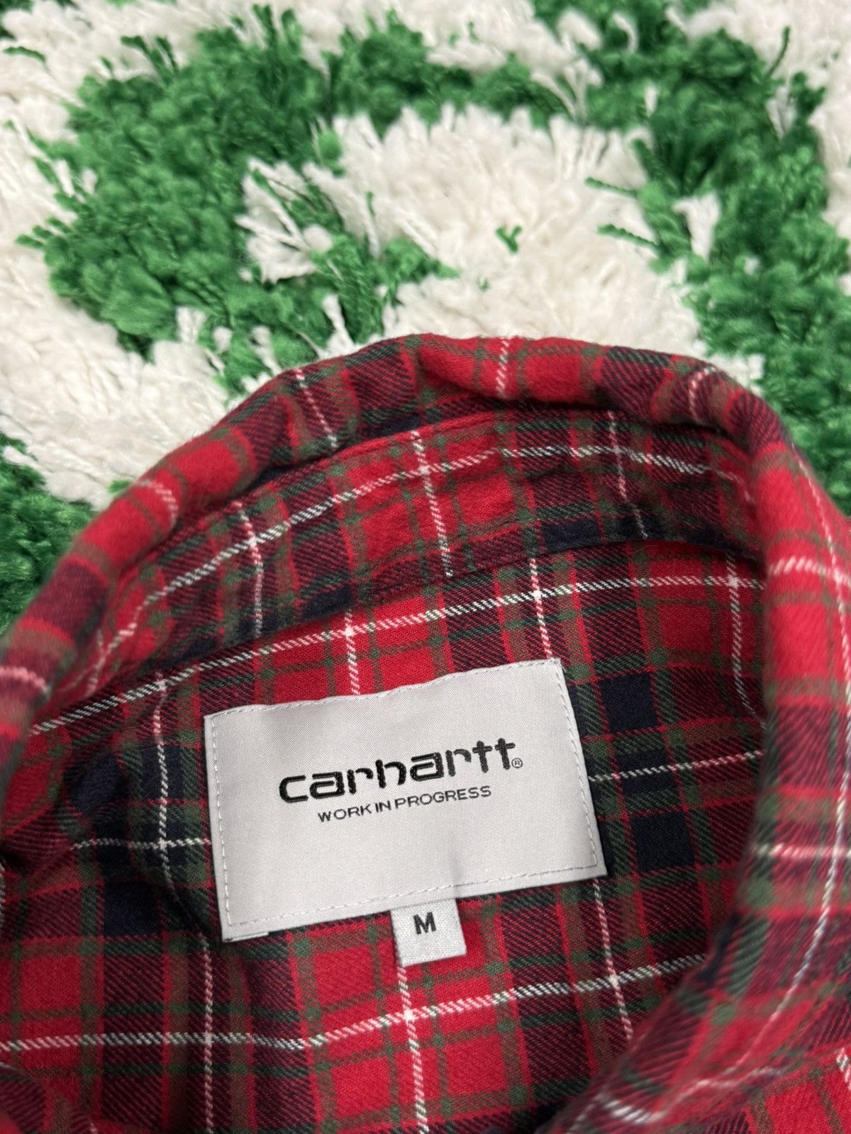 Carhartt Wip Carhartt WIP Huffman Shirt Red Plaid Flannel W.I.P 90s Size US M / EU 48-50 / 2 - 4 Thumbnail