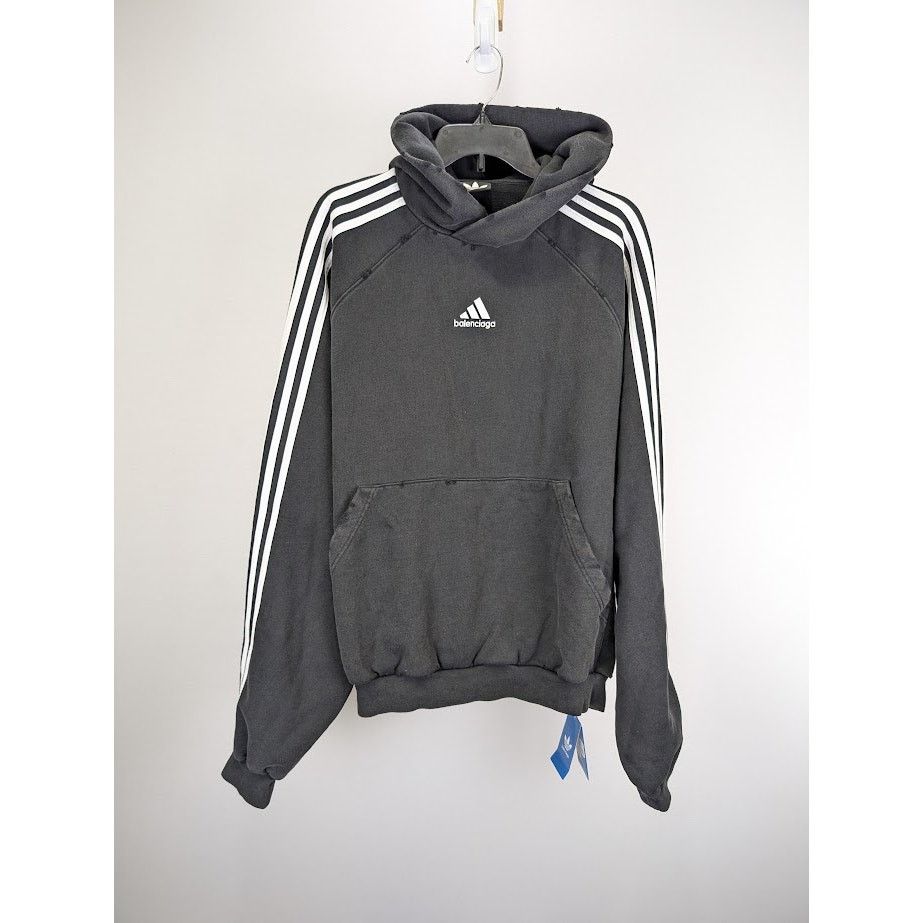 Balenciaga o1rshd1 Pullover Hoodie in Multicolor Size US M / EU 48-50 / 2 - 2 Thumbnail