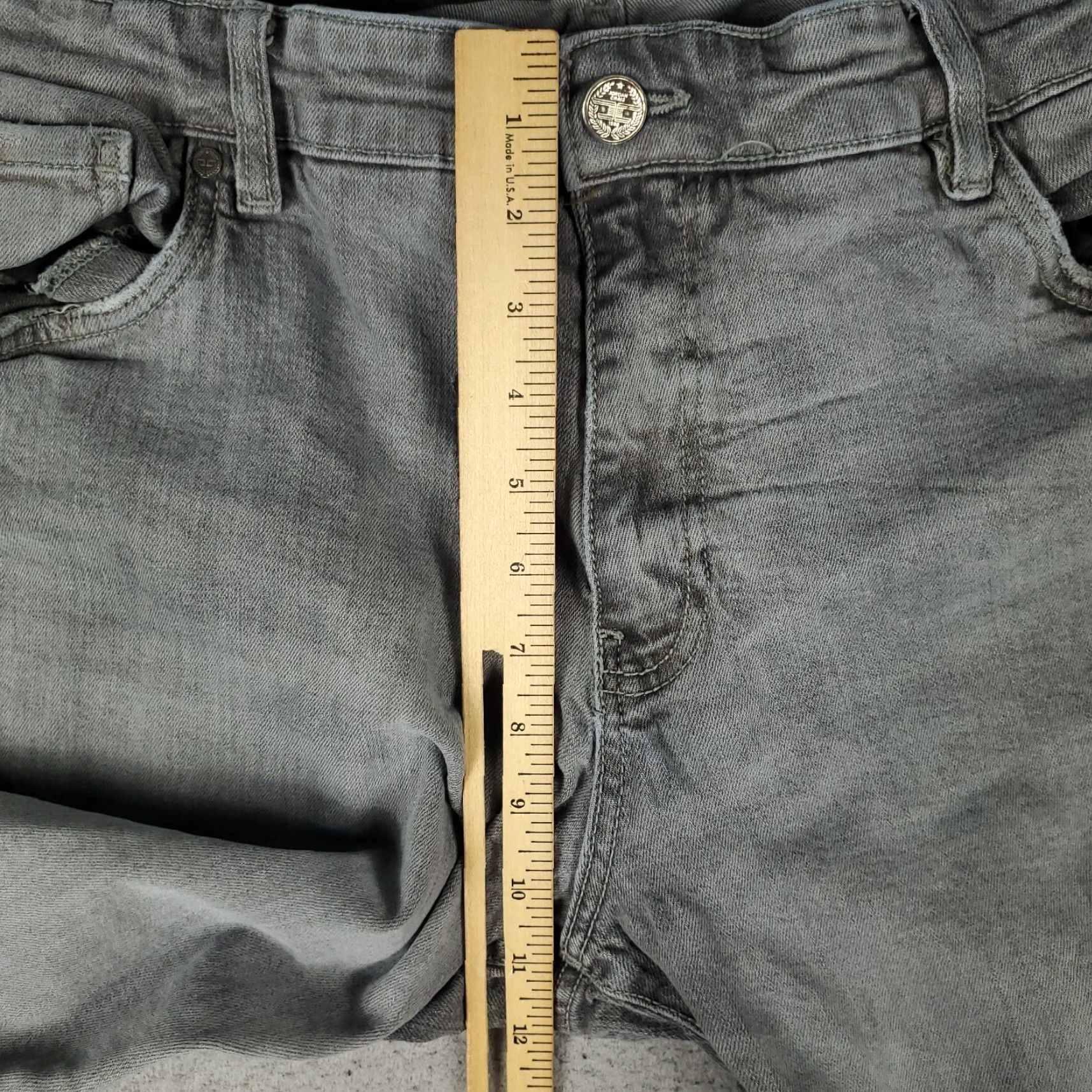 Jordan Craig Jordan Craig Jeans Men's 40x32 Gray Stretch Straight Denim Pants Size US 40 / EU 56 - 5 Thumbnail