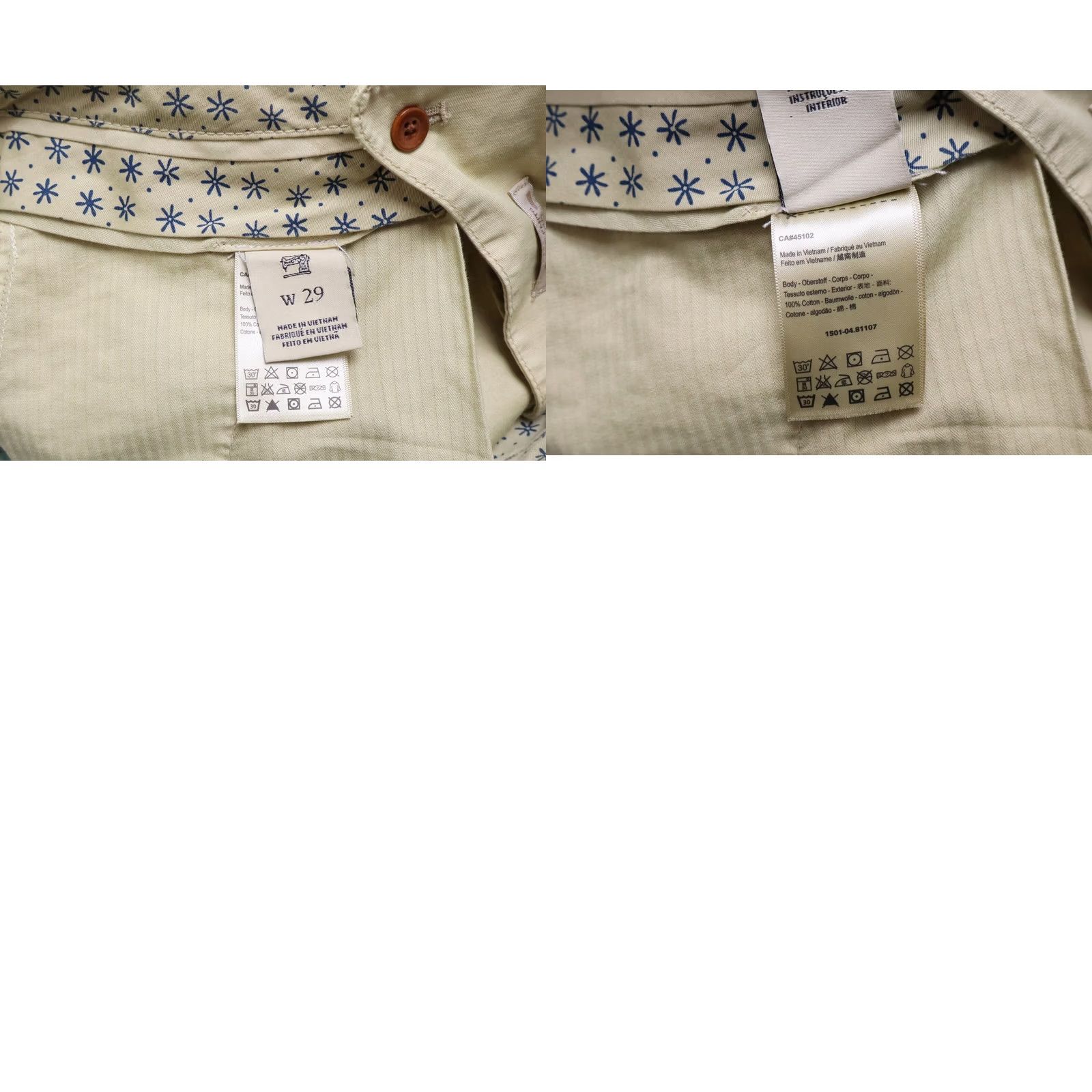 Scotch & Soda SCOTCH & SODA Shorts Men W29 Turn Up Faded Logo With Pockets Beige Cotton Regular Size US 29 - 8 Thumbnail