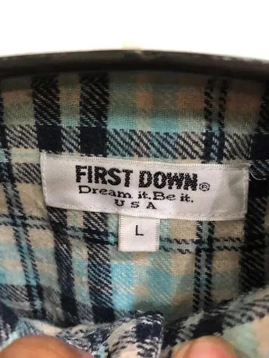Vintage Vintage First Down Plaid Tartan Flannel Shirt 👕 Size US M / EU 48-50 / 2 - 3 Thumbnail