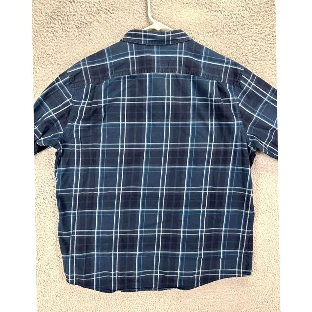 Vintage VINTAGE? No. L.L. Bean Signature Flannel Shirt Mens XL Blue Plaid Slim Button Up Flap Pocket Size US XL / EU 56 / 4 - 2 Thumbnail