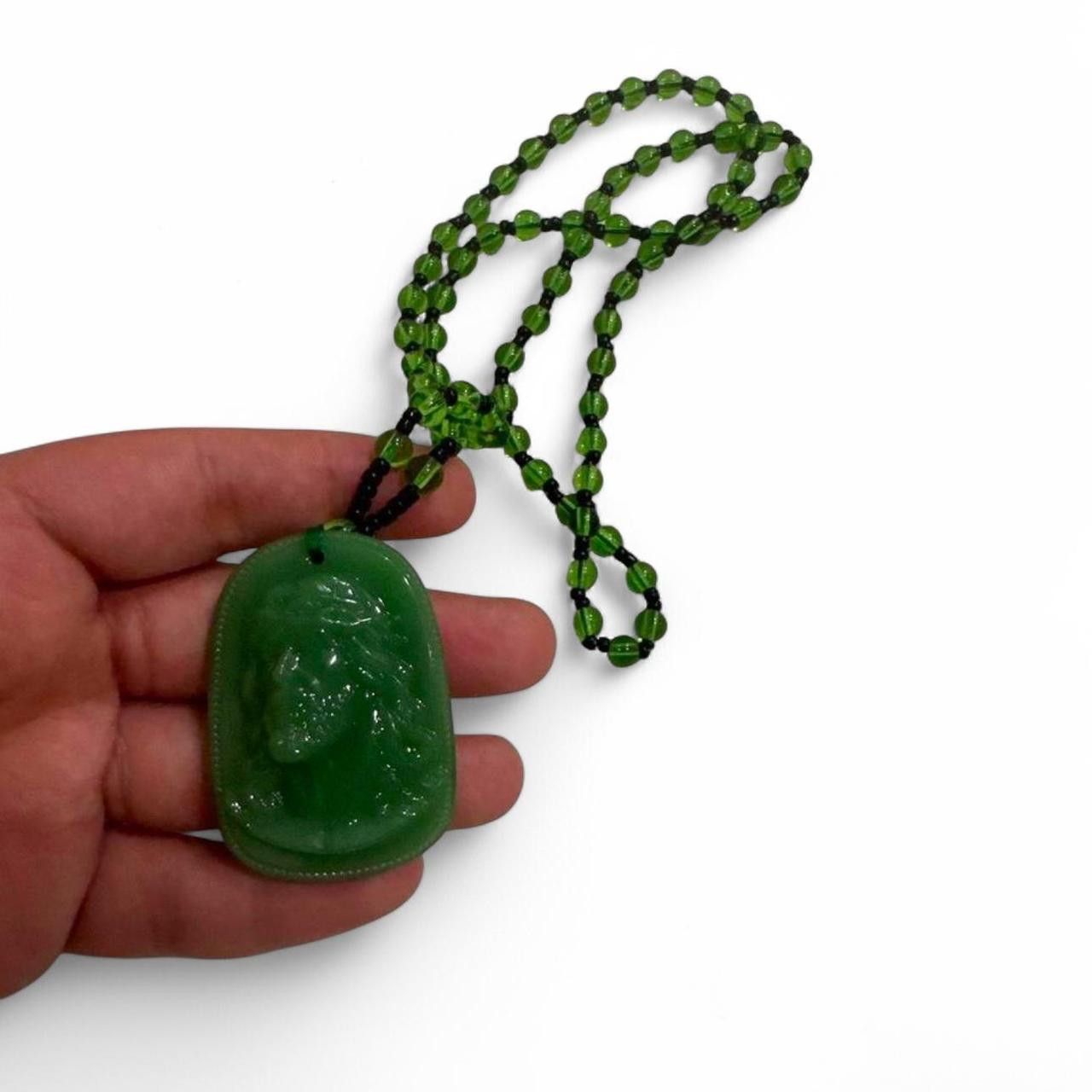 Other Jesus Jade Buddha style necklace Size ONE SIZE - 1 Thumbnail