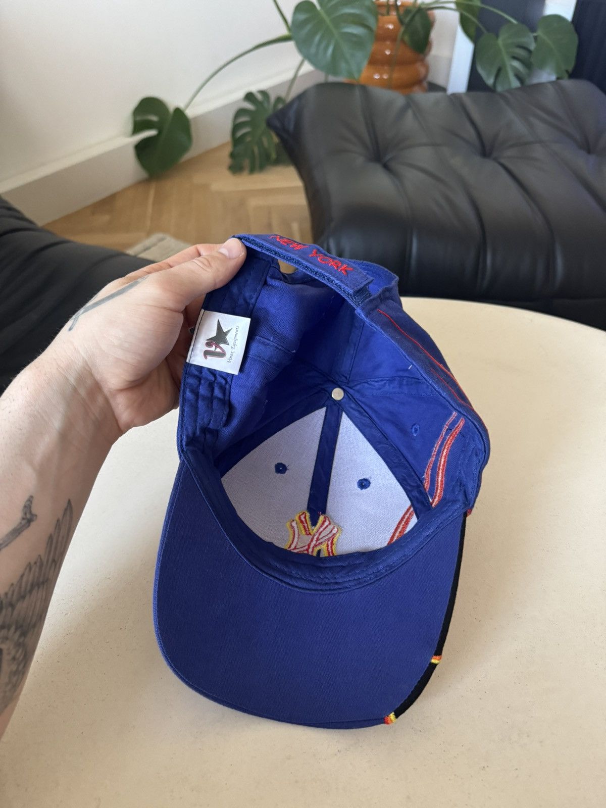 Vintage Vintage Y2k Flame Hat New York NY Streetwear Cap Snapback Size ONE SIZE - 4 Thumbnail