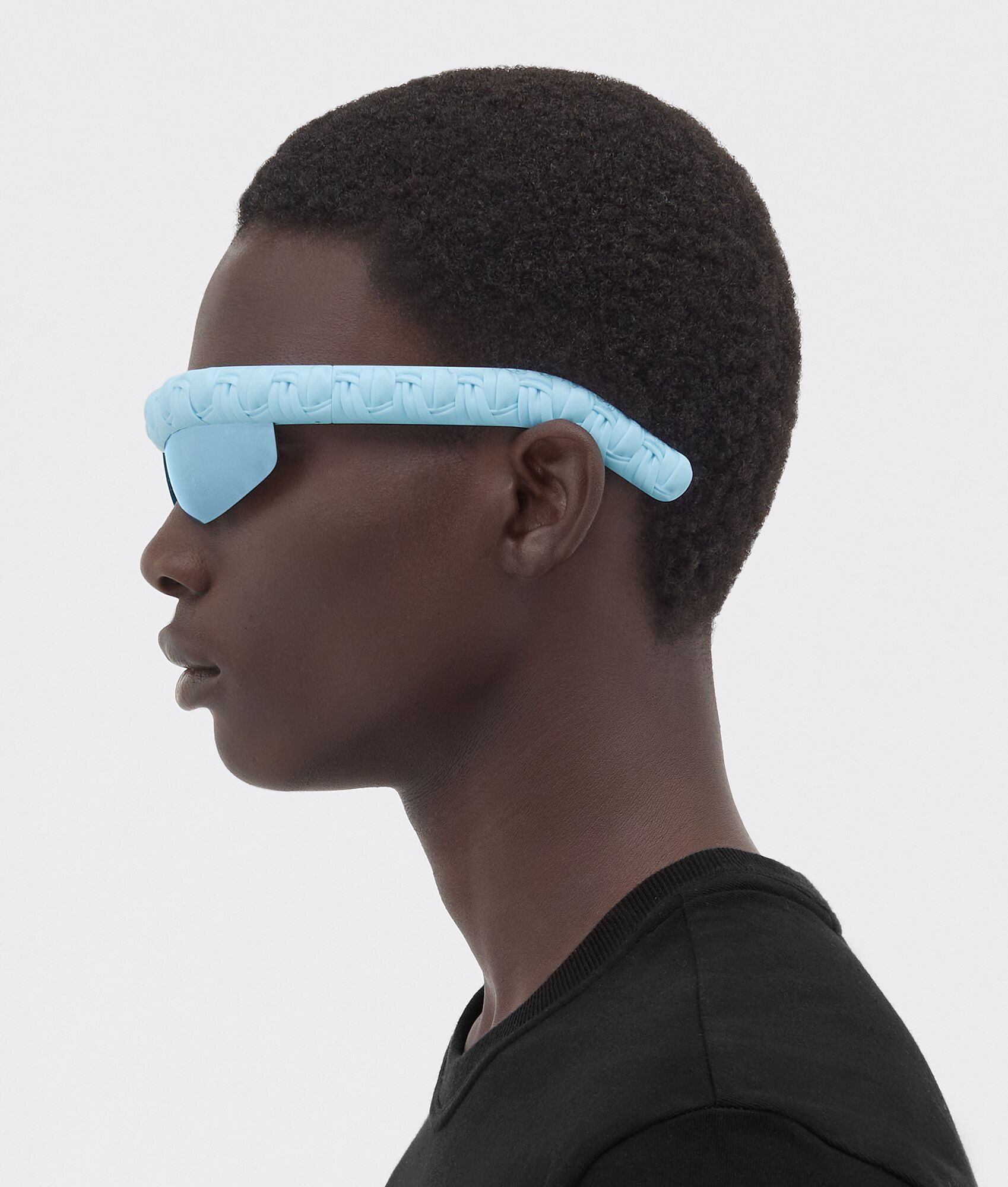 Bottega Veneta o1n1vont0525 Size: OS / Unisex Pleat Wraparound Sunglasses Size ONE SIZE - 7 Thumbnail