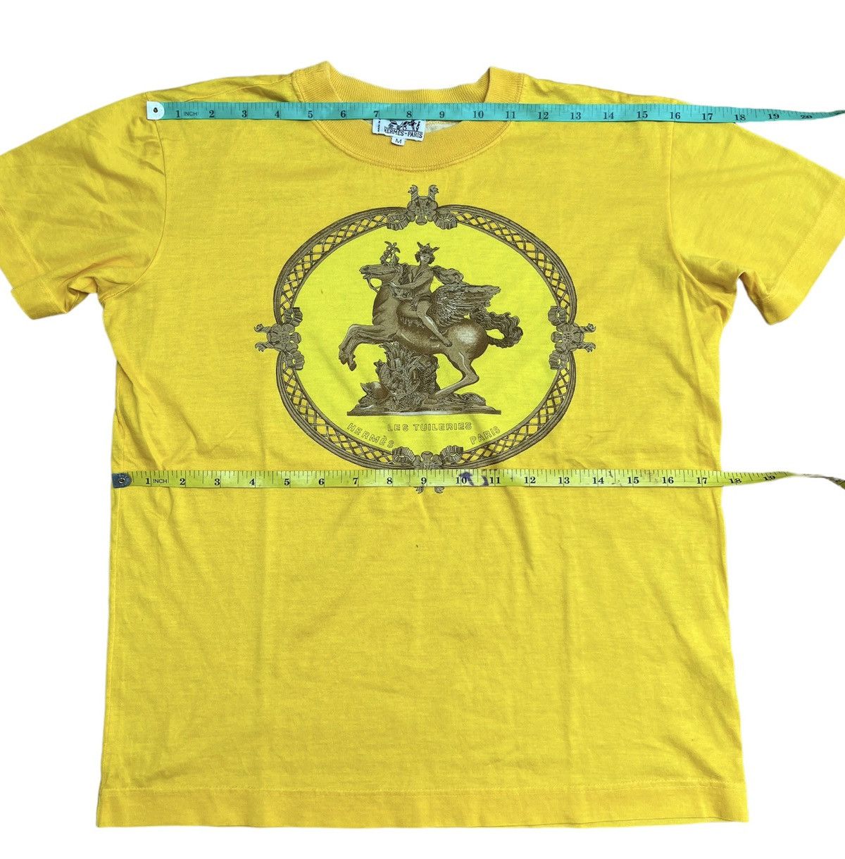 HERMES TUILERIES公園プリントTシャツヴィンテージ