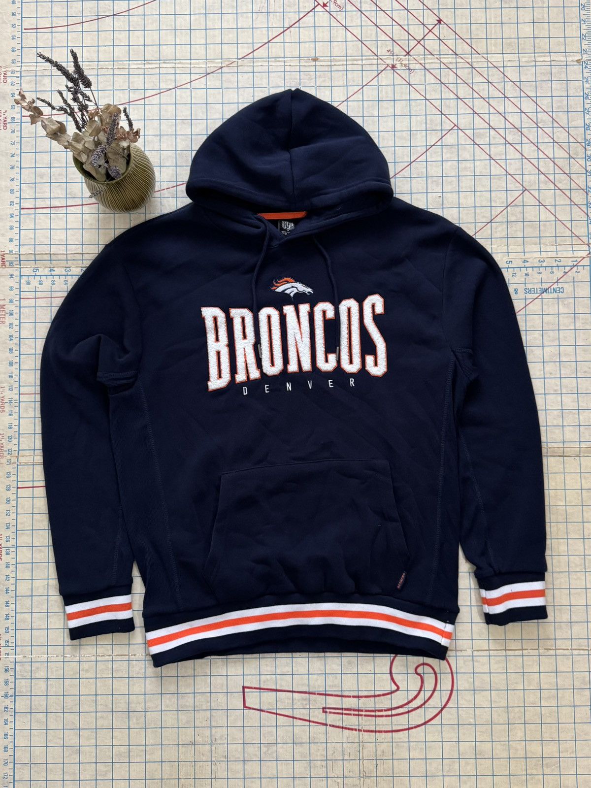 NFL NWOT NFL Team Apparel Denver Broncos Pull Over Hoodie Large Size US L / EU 52-54 / 3 - 2 Thumbnail