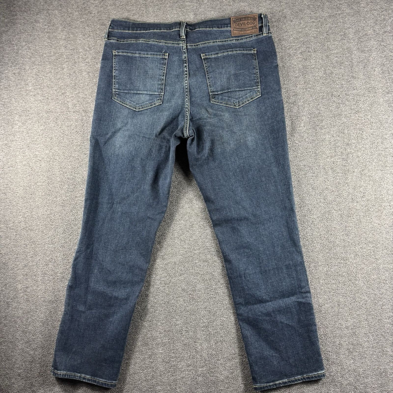 Other Devil Dog Jeans Men's Sz 38x30 Blue Dark Wash Denim Slim WES Size US 38 / EU 54 - 9 Thumbnail