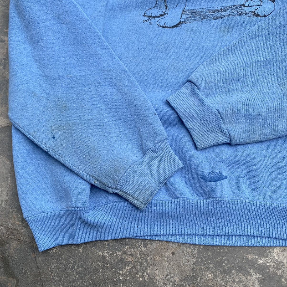 Vintage 90s Dog sweatshirt SC008 Size US L / EU 52-54 / 3 - 4 Thumbnail