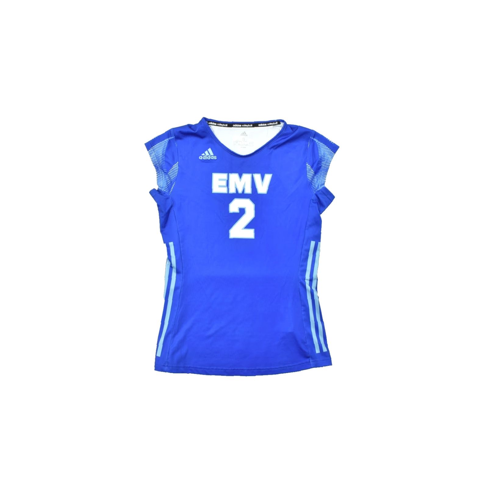 Adidas Adidas Volleyball EMV 2 Blue Sleeveless Jersey Women's Size S Recycled Polye] Size S / US 4 / IT 40 - 2 Thumbnail