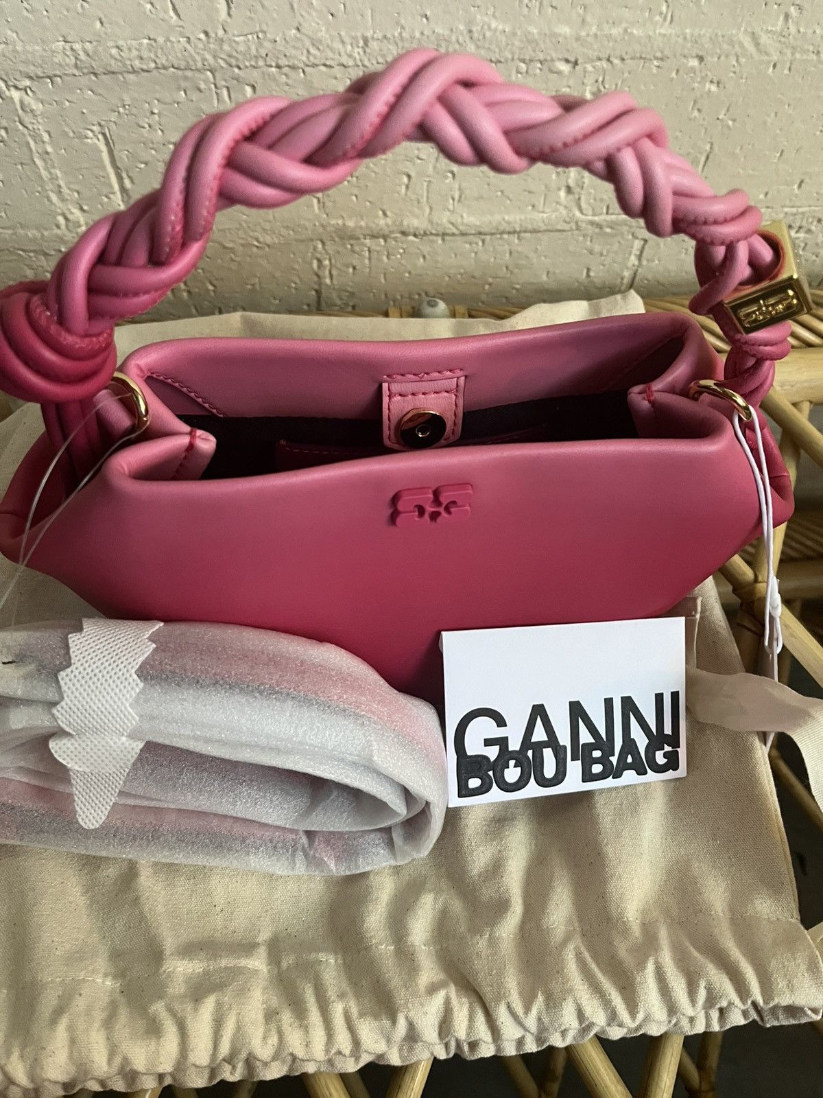 Ganni Fabulous hot pink Bou Bag from Ganni Size ONE SIZE - 1 Thumbnail