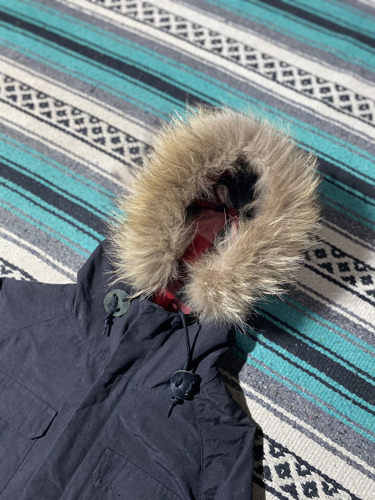 If Six Was Nine × Japanese Brand × Le Grande Bleu (L.G.B.) 2000s - Ships Fur Faux Parka Jacket Size US S / EU 44-46 / 1 - 3 Thumbnail