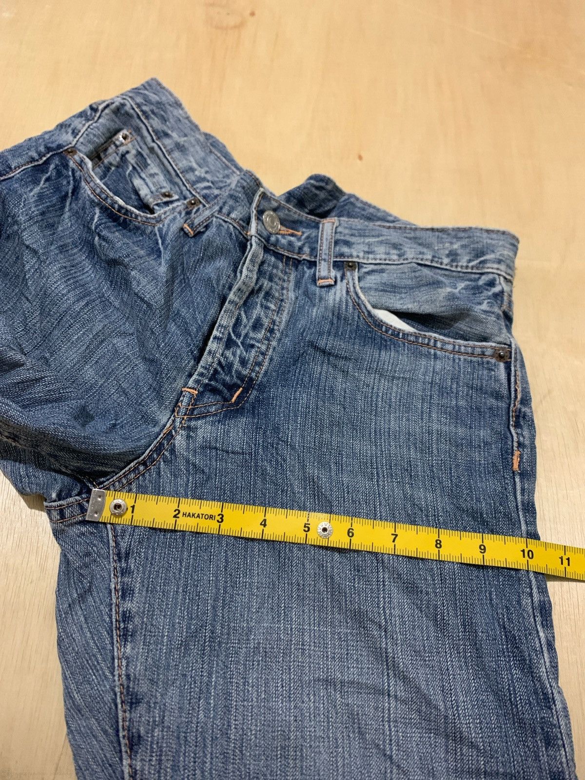Hysteric Glamour × Japanese Brand Vintage Distressed Denim Takeo Kikuchi Denim Jeans Size US 32 / EU 48 - 13 Thumbnail