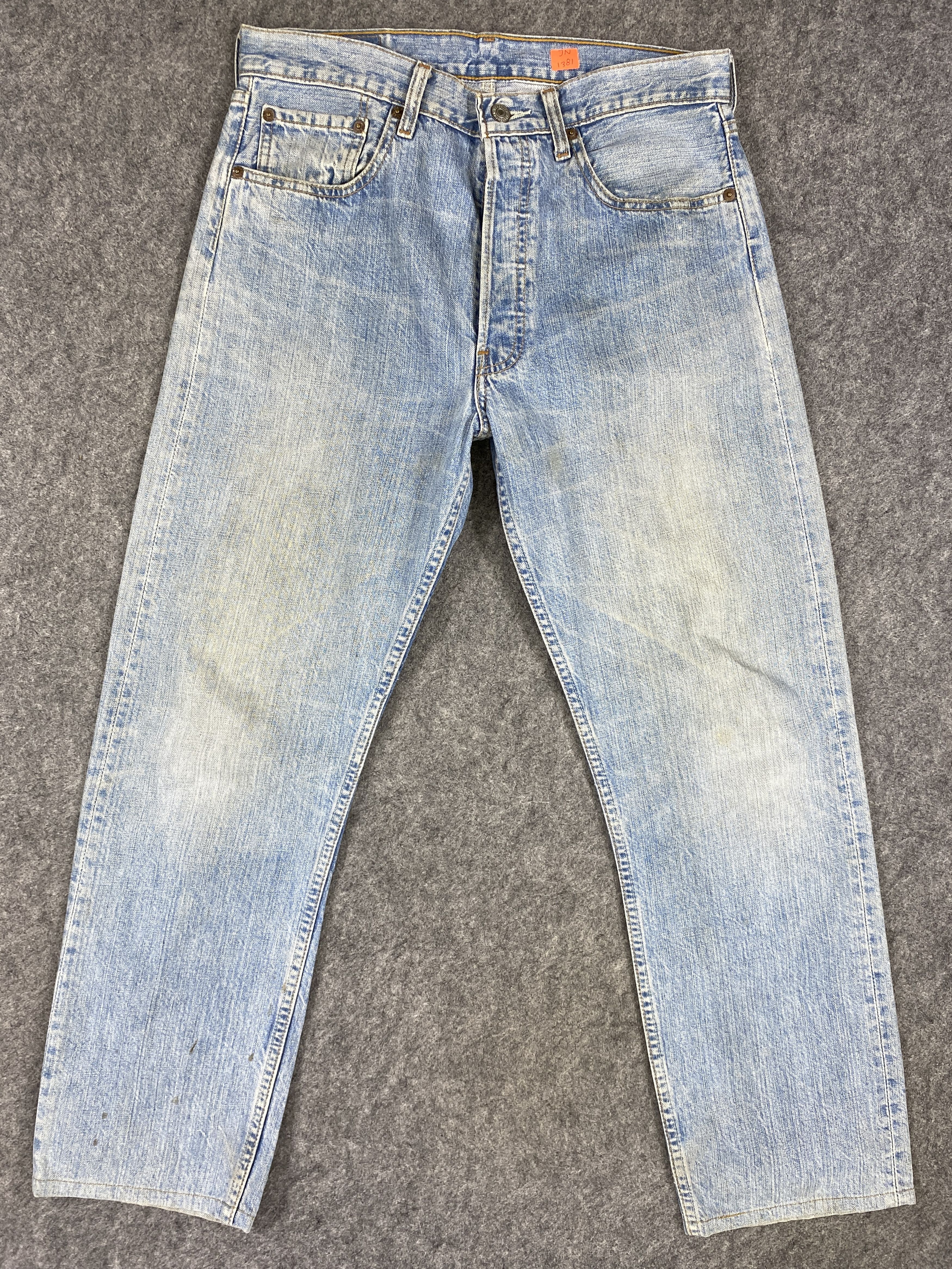 Levi's Light Blue Wash Vintage Levi's 501 31x28.5 Denim -JN1381 Size US 31 - 1 Thumbnail