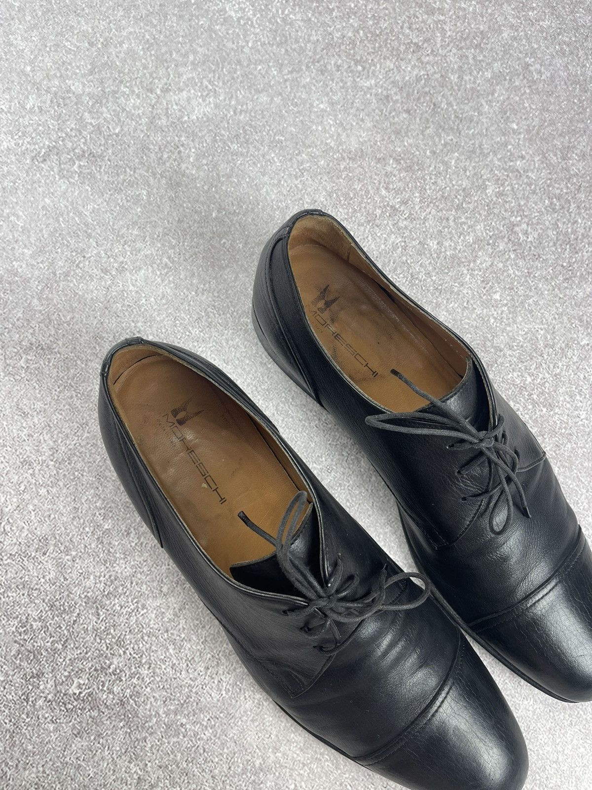 Moreschi Moreschi Leather Black Derby Classic Shoes Size US 10 Size US 10 / EU 43 - 11 Thumbnail