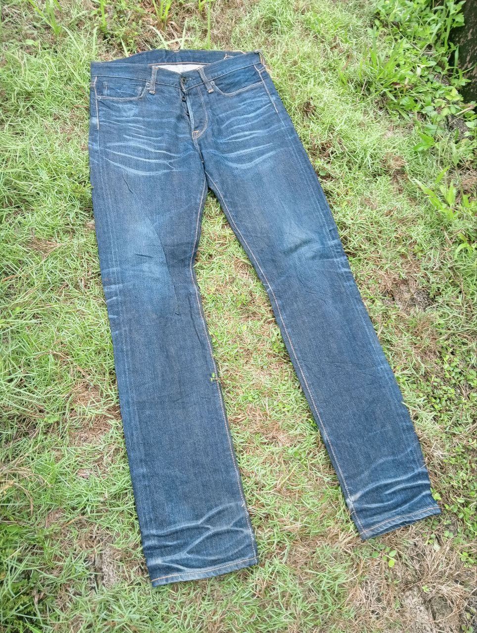KURO JAPANESE KURO FIBRO SELVEDGE JEANS - MADE IN JAPAN Size US 32 / EU 48 - 3 Thumbnail