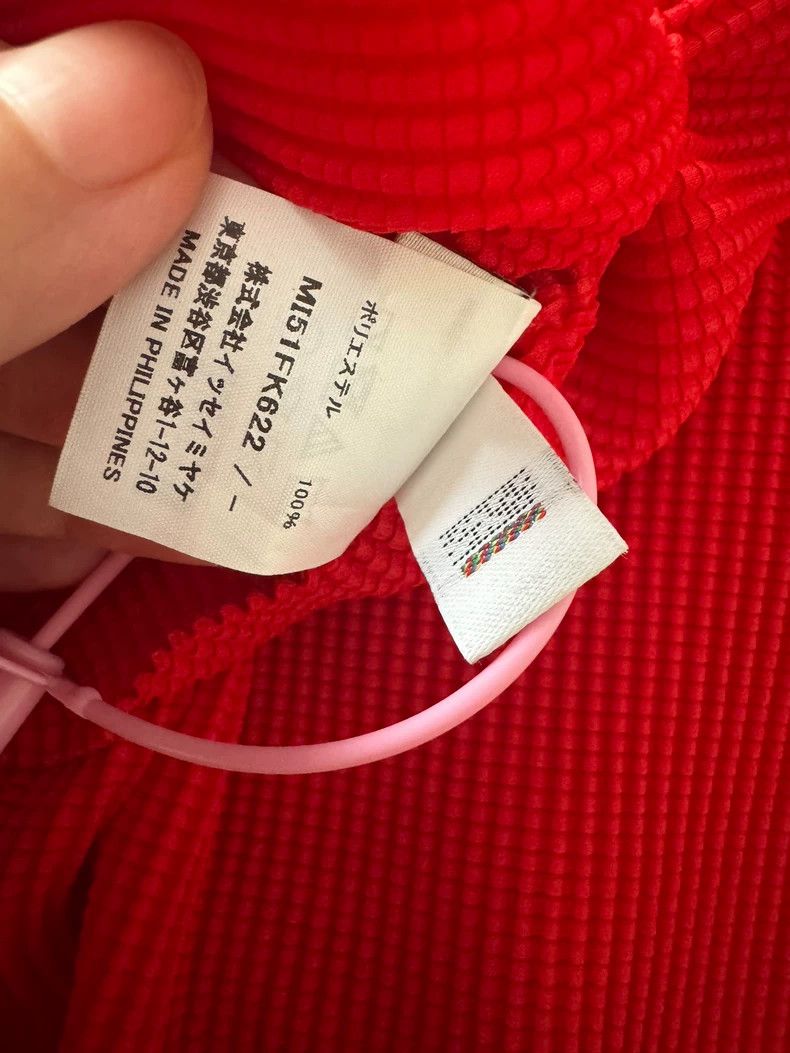 Issey Miyake Issey Miyake size:one size Red main line short-sleeved shi Size S / US 4 / IT 40 - 4 Thumbnail