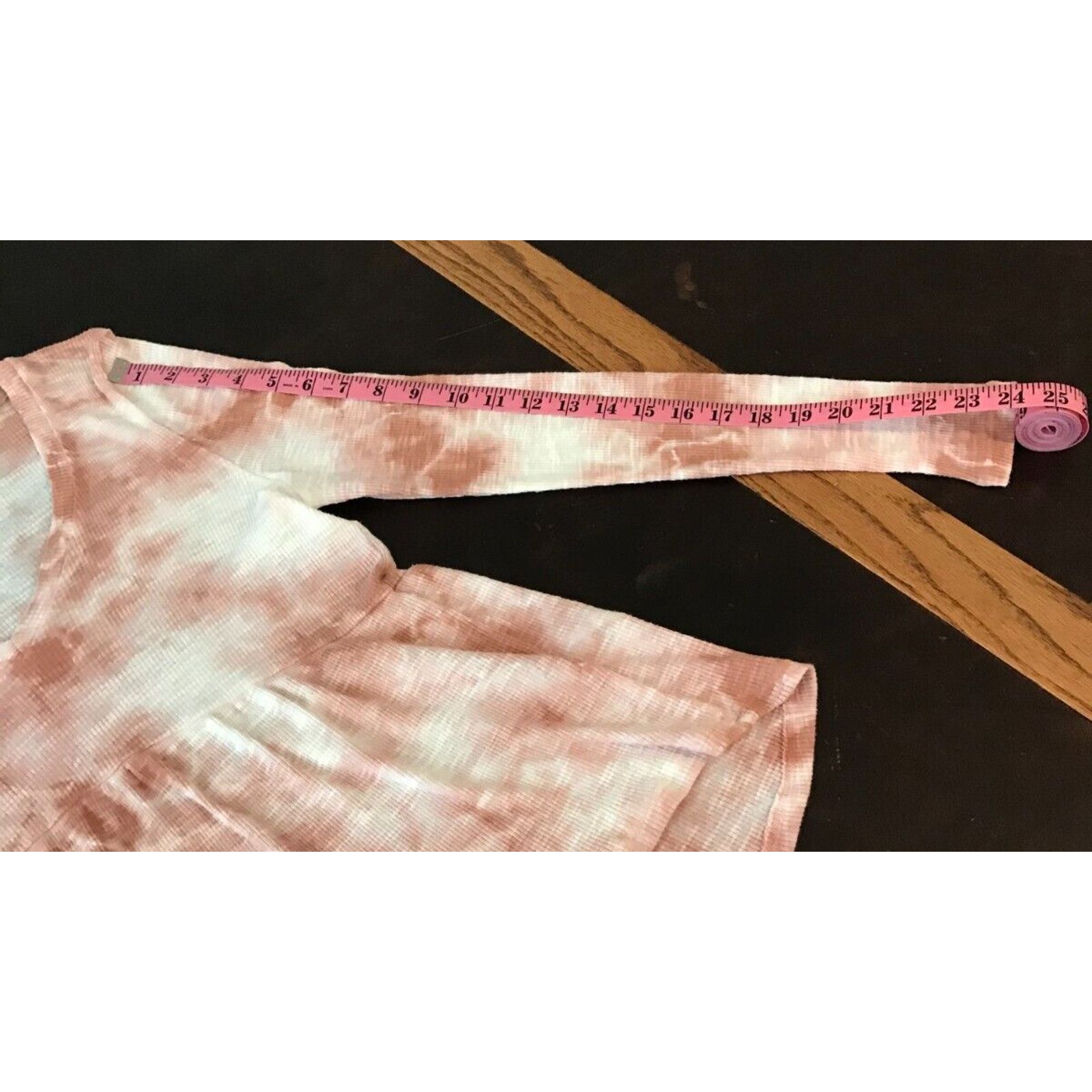 Anthropologie Anthropologie t.la Jill Babydoll Tie-Dye Pink/White Top Size XS / US 0-2 / IT 36-38 - 5 Thumbnail