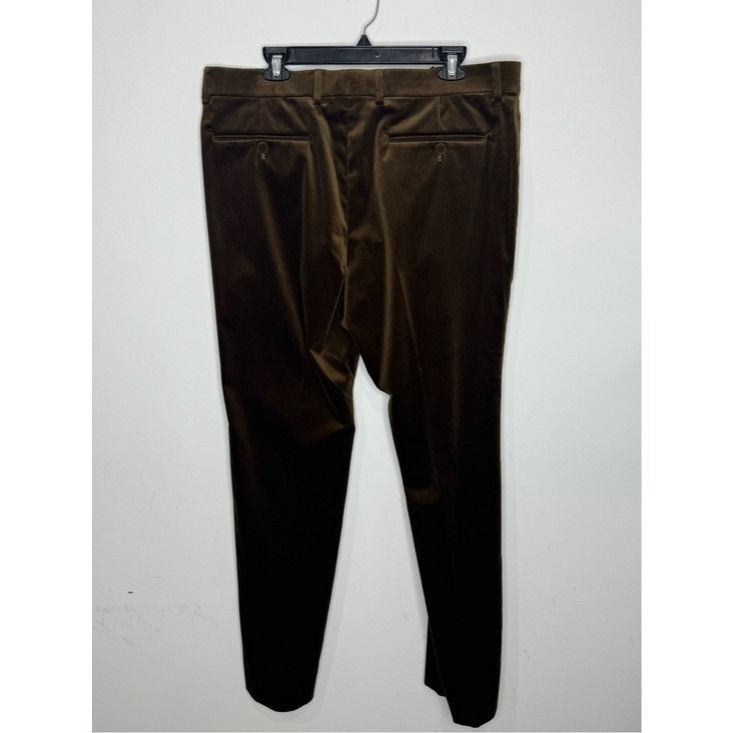 Gucci Gucci Brown Stretch Velvet Trousers Dress Size US 40 / EU 56 - 2 Thumbnail