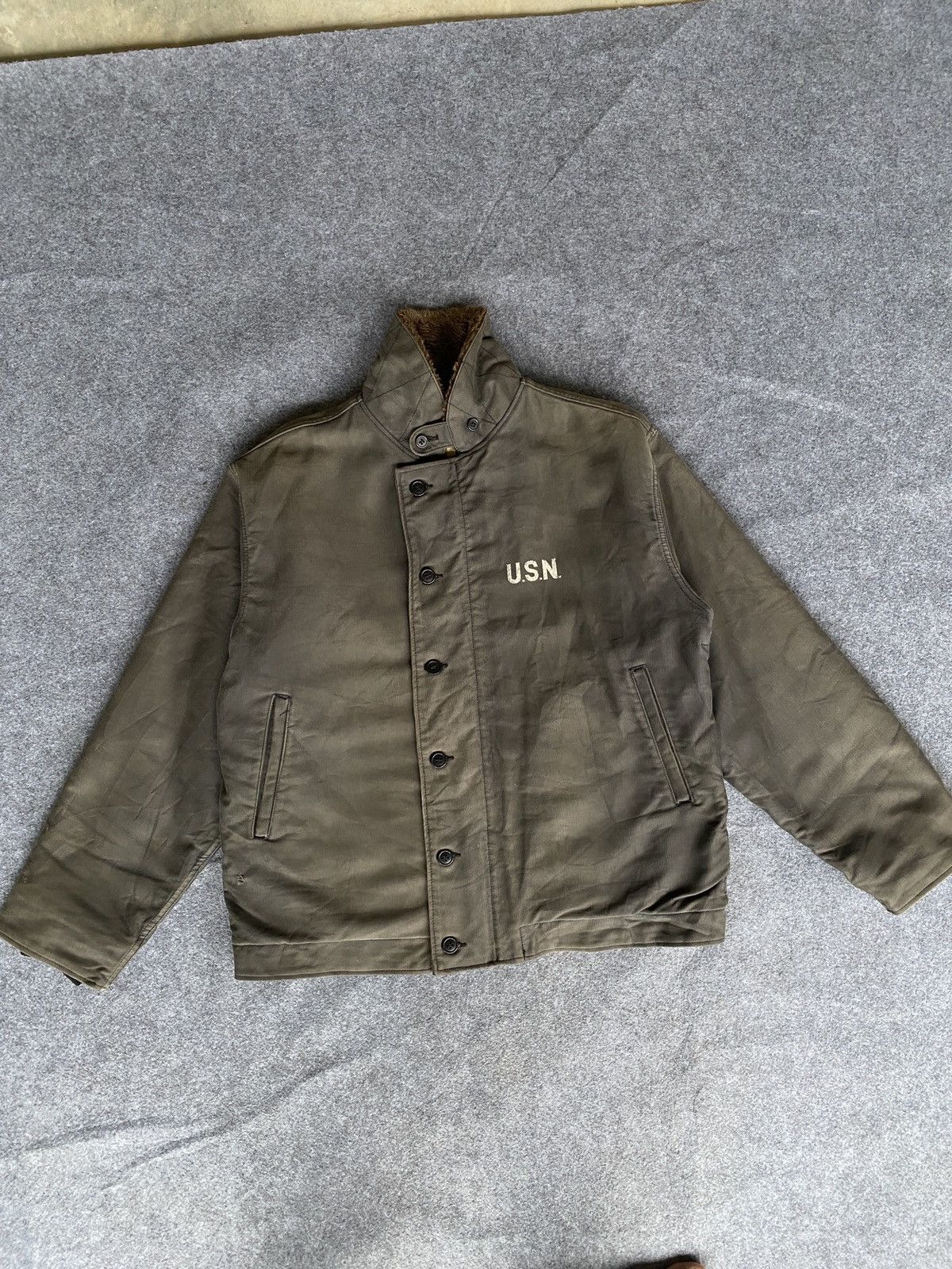 Vintage Vintage usn air force jacket Size US XL / EU 56 / 4 - 1 Thumbnail