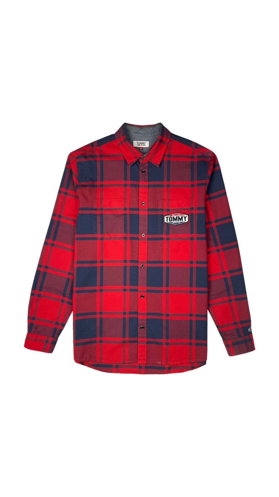 Tommy Jeans Tommy Jeans TMJ Badge Plaid Overshirt Size US M / EU 48-50 / 2 - 1 Thumbnail