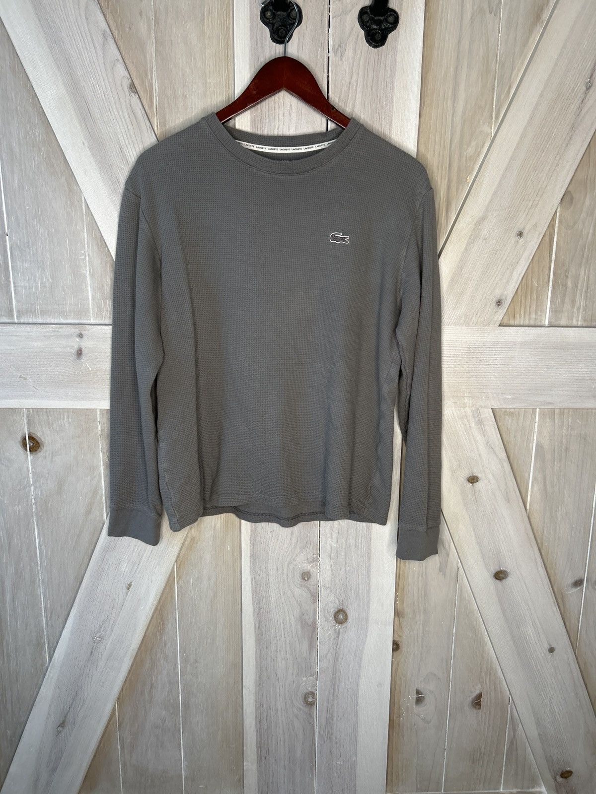 Lacoste × Vintage Vintage Lacoste Longsleeve Size US M / EU 48-50 / 2 - 1 Thumbnail