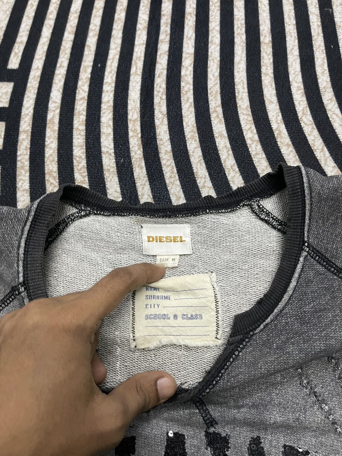 Diesel 2000s DIESEL RUNAWAY COLLEGE RARE DISTRESSED DESIGN Size US M / EU 48-50 / 2 - 12 Thumbnail