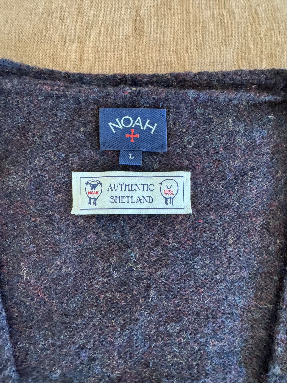 Noah NOAH NY Double-Breasted Shetland Cardigan Sweater Vest Size US L / EU 52-54 / 3 - 3 Thumbnail