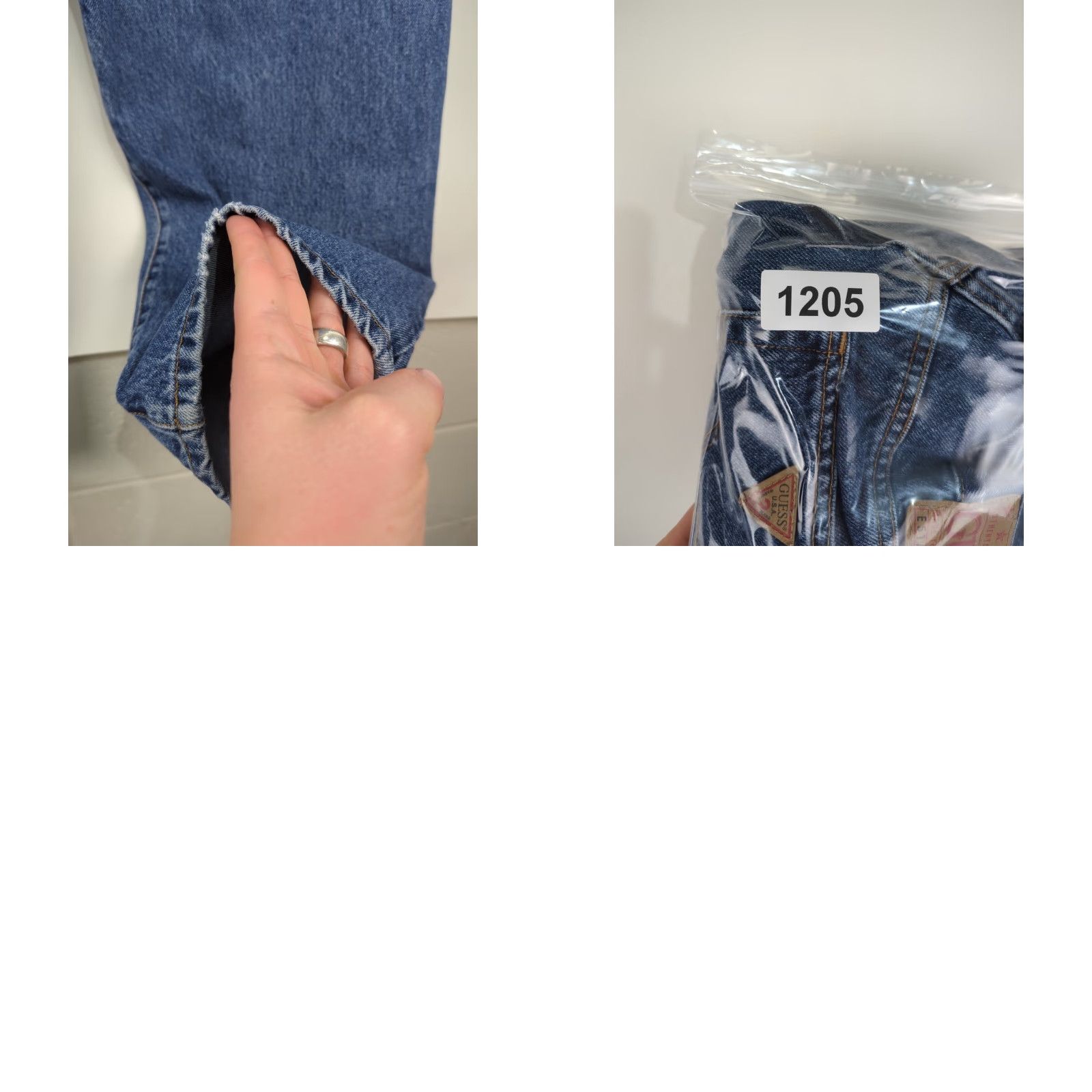 Guess VINTAGE Guess USA Men's Blue Jeans Relaxed Baggy Denim 36x34 Medium Wash Jeans Mens Blue 36-34 Relaxed 5-Pocket Logo Zipper Pocket Designer 90s Theme Size US 36 / EU 52 - 10 Thumbnail