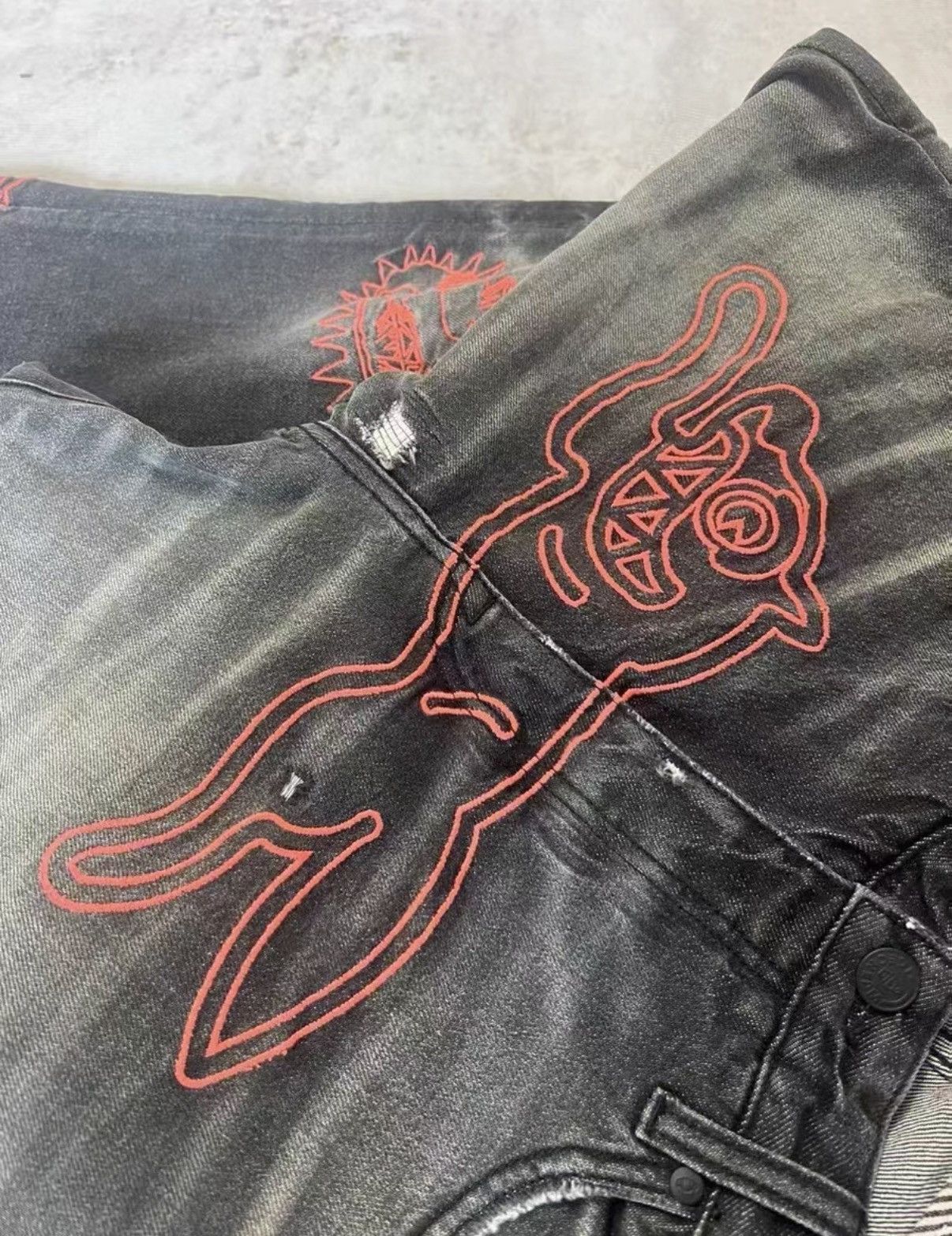 Billionaire Boys Club Billionaire Boys Club ICECREAM Flying Dog Skinny Jeans Size US 36 / EU 52 - 2 Thumbnail
