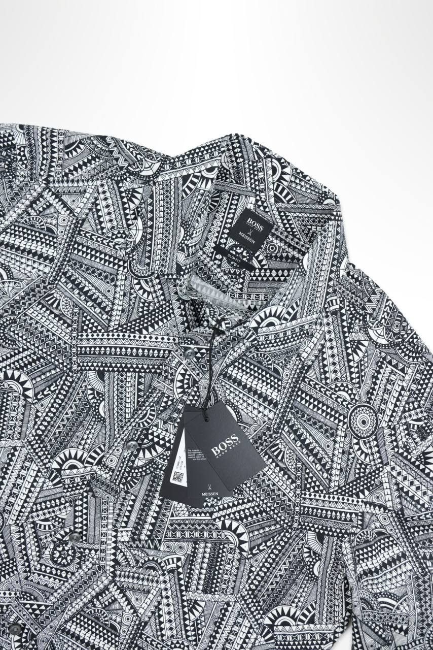 Hugo Boss HUGO BOSS X MEISSEN Shirt with a pattern Size US S / EU 44-46 / 1 - 2 Thumbnail