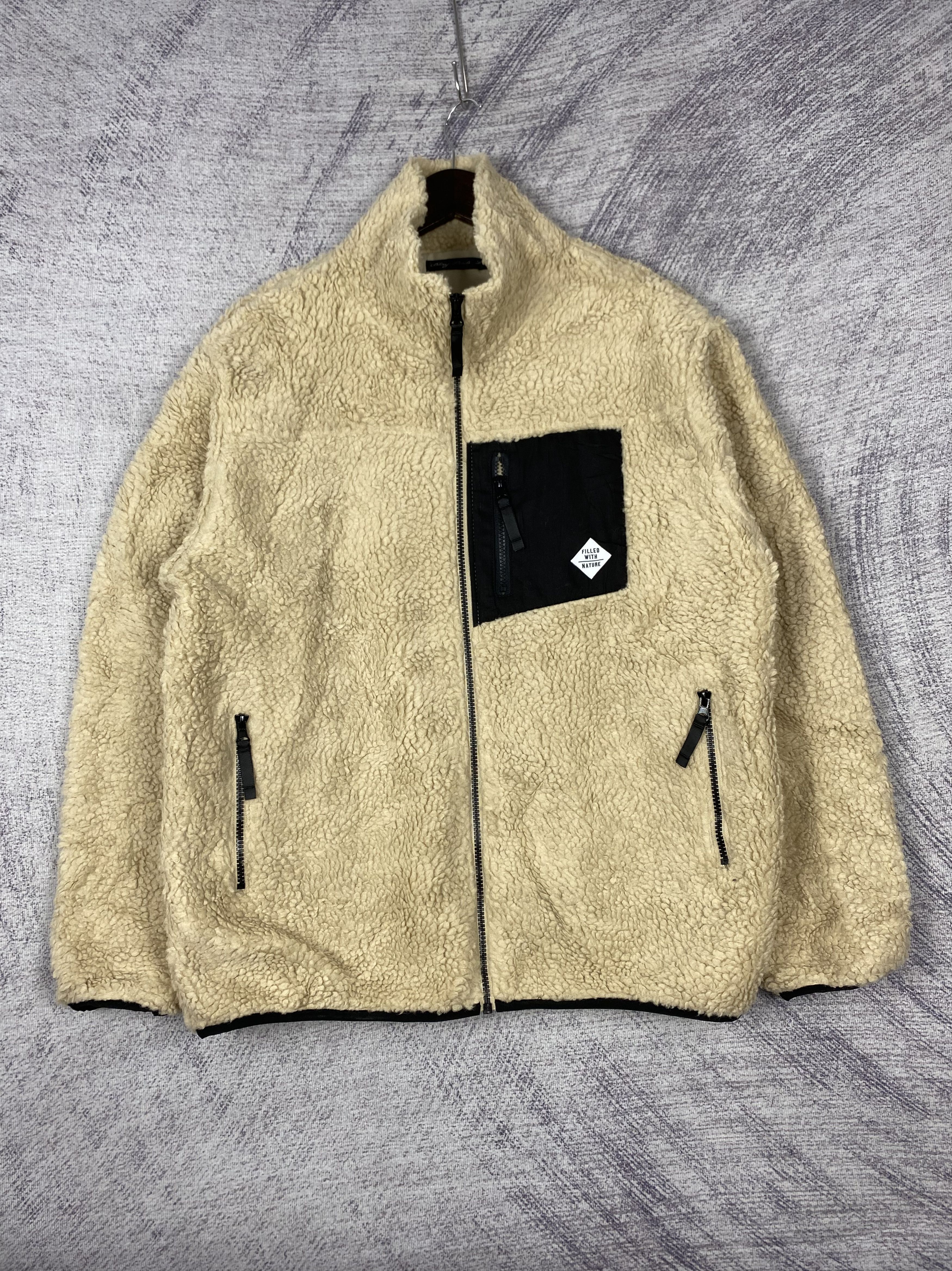 Japanese Brand Vintage Japanese Brand Zip Up Fleece Jacket Size US L / EU 52-54 / 3 - 1 Thumbnail