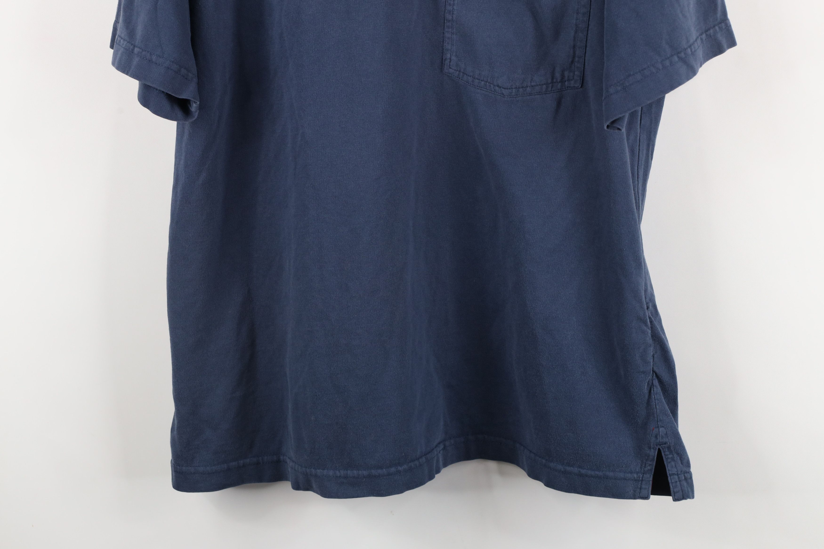 Dickies × Vintage Vintage Dickies Blank Short Sleeve Henley T-Shirt Blue Size US L / EU 52-54 / 3 - 3 Thumbnail