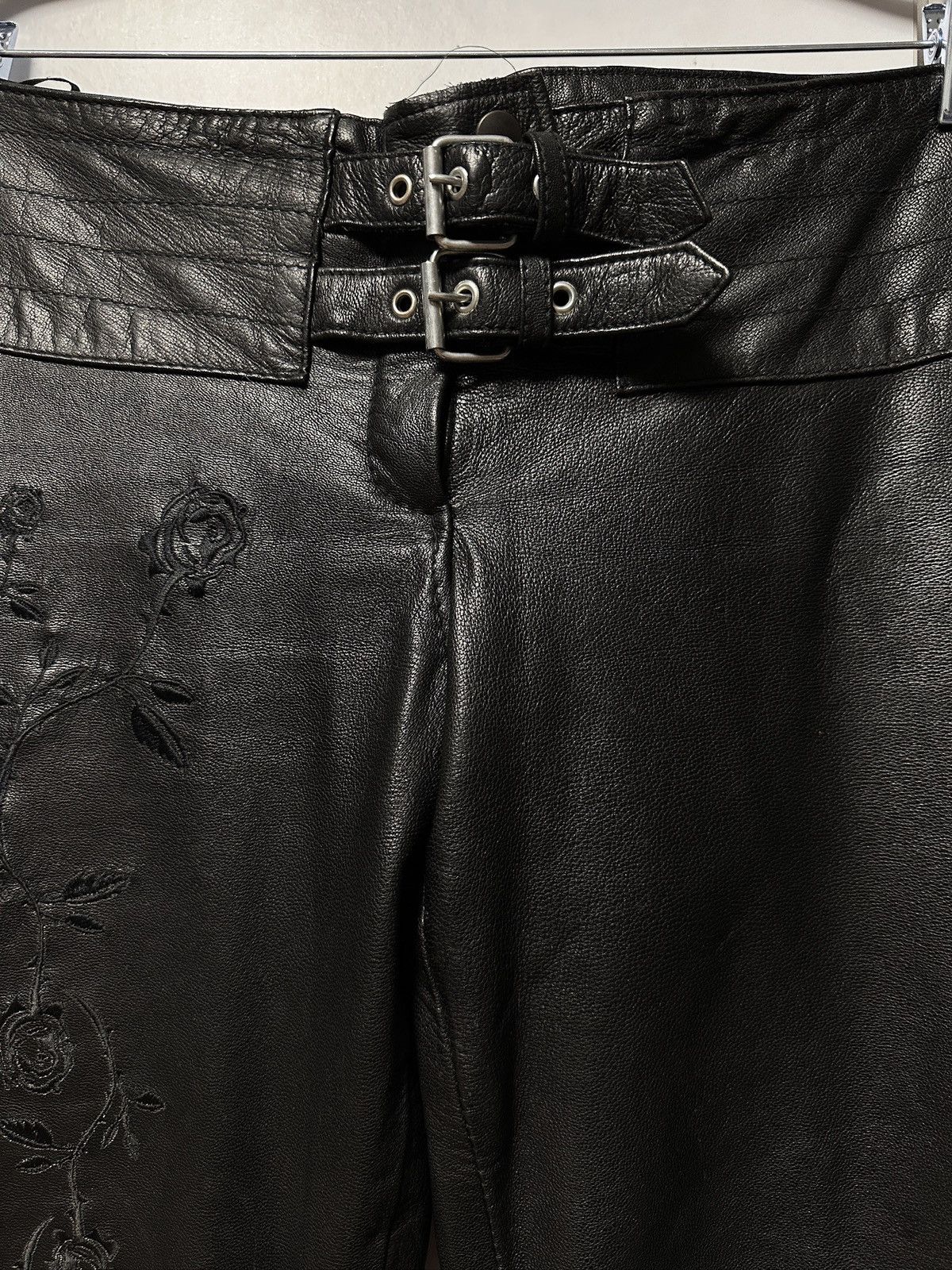 Other Leather pants with embroidery for women size M motorcycle Size 27" / US 4 / IT 40 - 6 Thumbnail