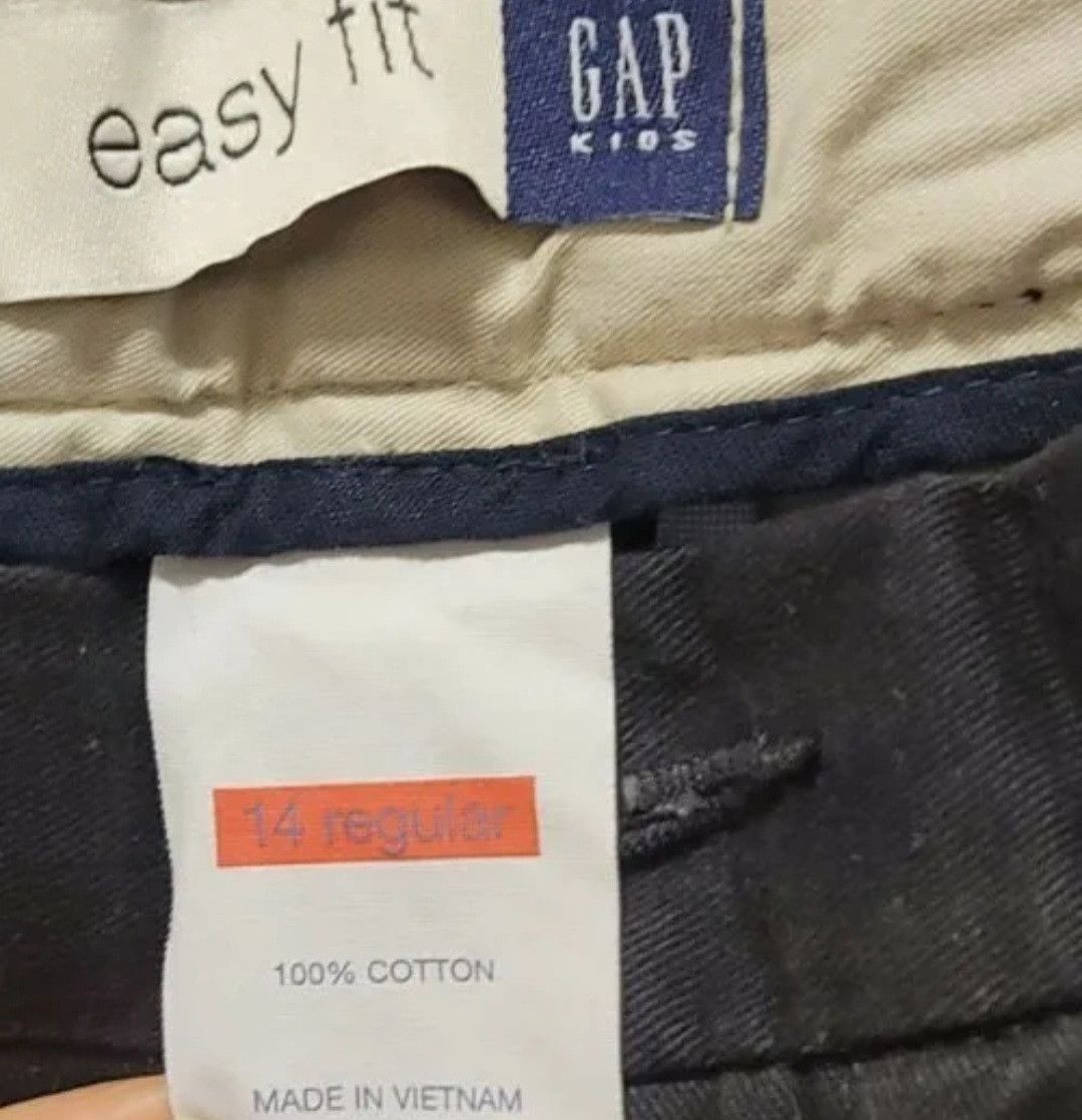 Gap GAP Boy's GAPShield Black Easy Fit Khaki Pants 14 Regular Size US 26 / EU 42 - 3 Thumbnail