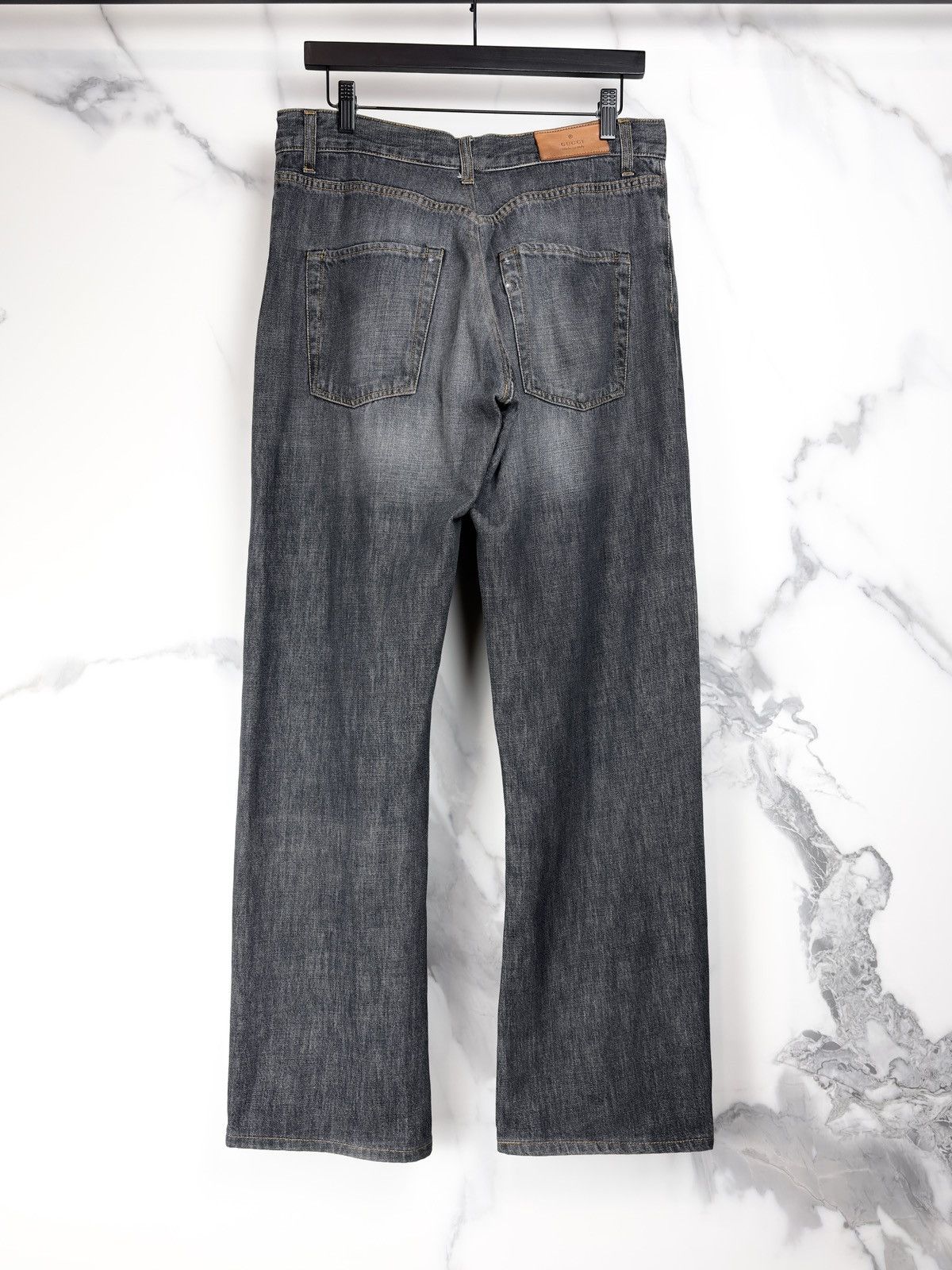 Gucci Gucci Tom Ford Vintage Baggy Bootcut Faded Gray Denim Jeans Size US 32 / EU 48 - 2 Thumbnail