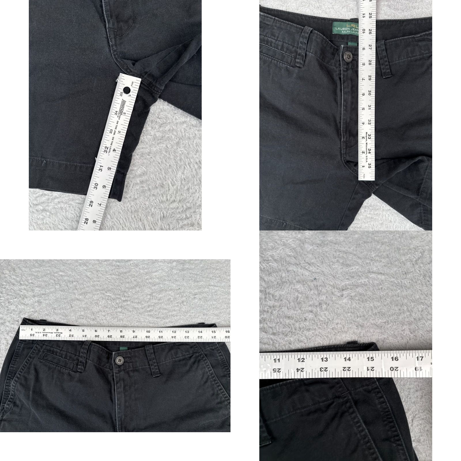 Ralph Lauren Lauren Ralph Lauren Shorts Women 2P Petite Black 100% Cotton Twill Chino Hiking Camp 26x6 Womens Size 26" / US 2 / IT 38 - 8 Thumbnail