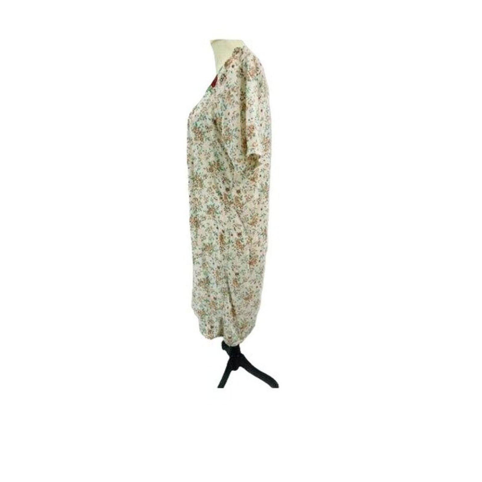 Vintage Vintage Sorela Nightgown Lightweight Button Front Large Size ONE SIZE - 5 Thumbnail