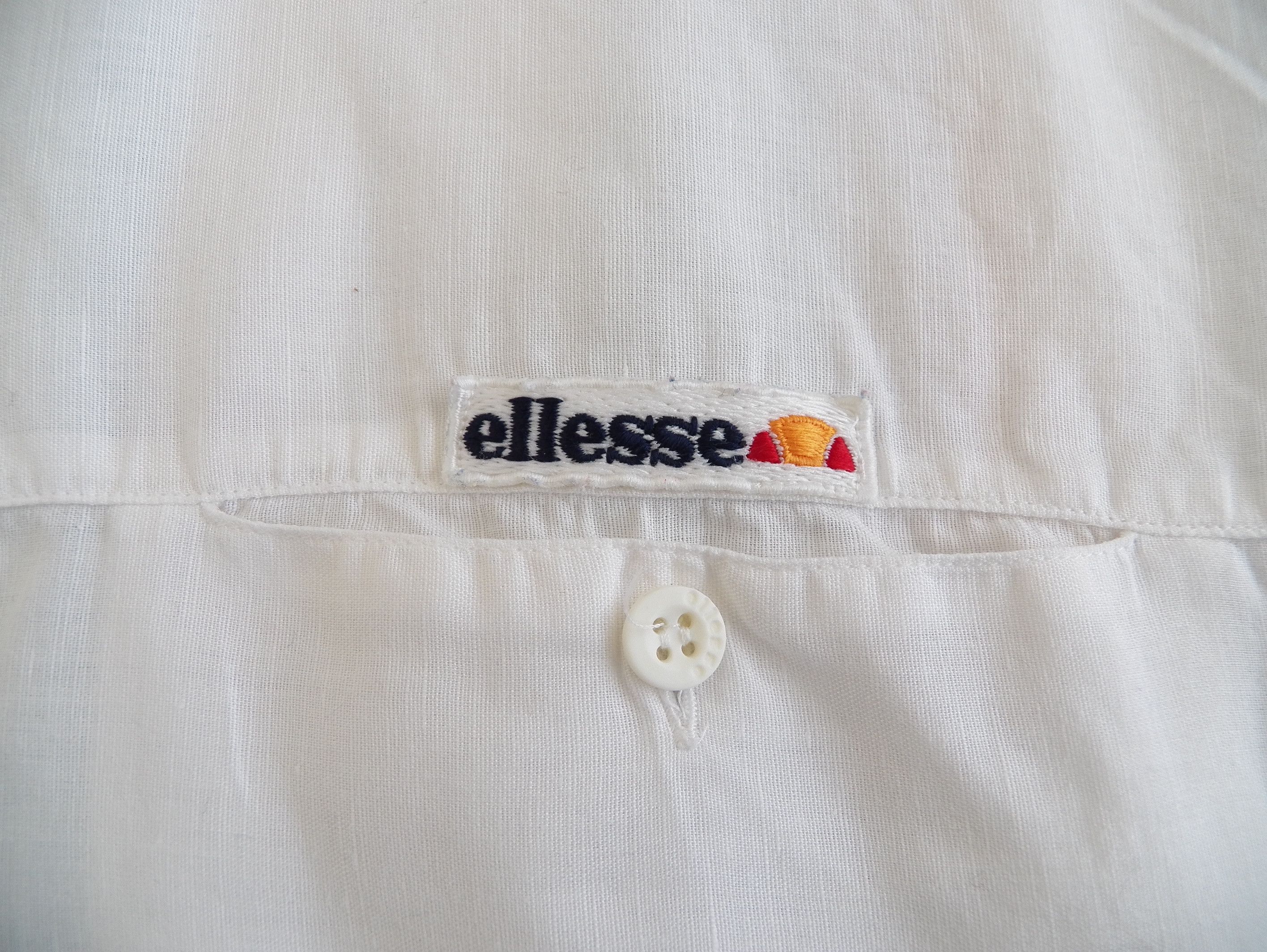 Ellesse Vintage ellesse MENS SHIRT Linen Short Sleeve Button Front Size US M / EU 48-50 / 2 - 6 Thumbnail