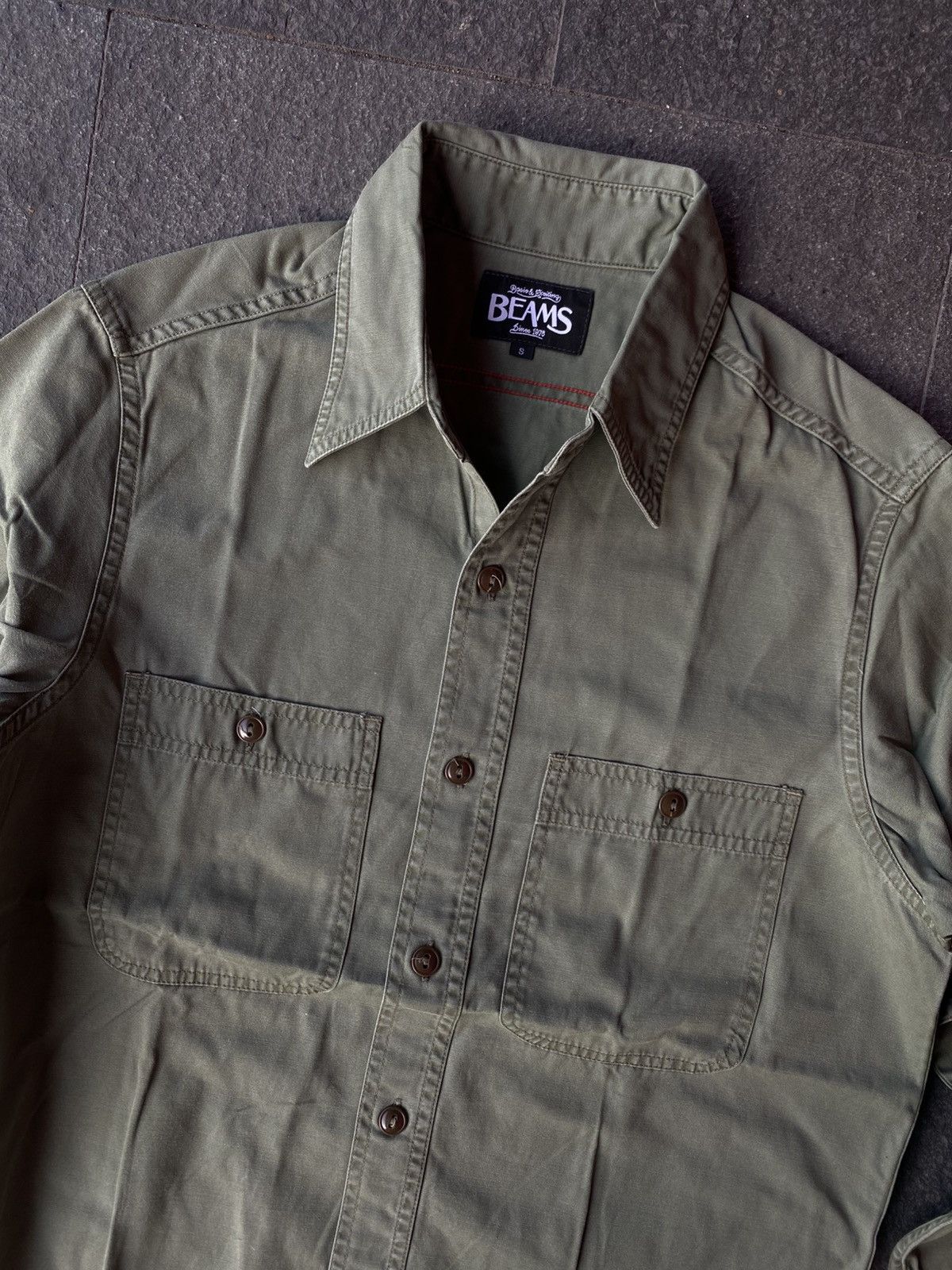 Beams Japan 💸BINDING OFFER💸 BEAMS OG107 SHIRT ARMY Size US M / EU 48-50 / 2 - 5 Thumbnail