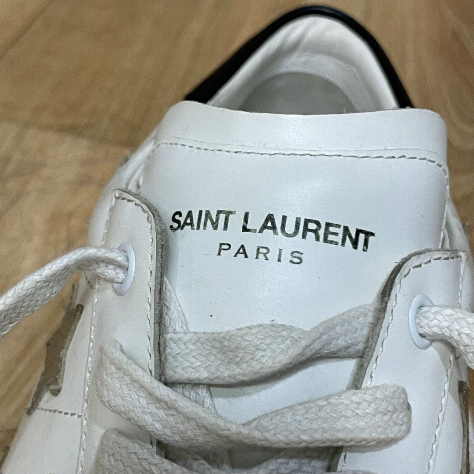 Yves Saint Laurent SAINT LAURENT Sneakers Star Court Classic Leather YSL Womens Size US 10 / IT 40 - 12 Thumbnail